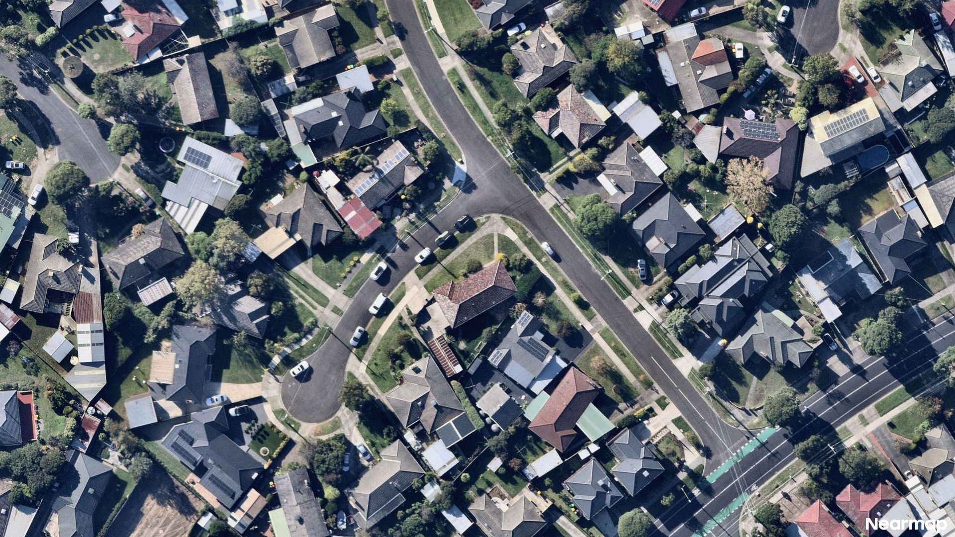 Vertical aerial view