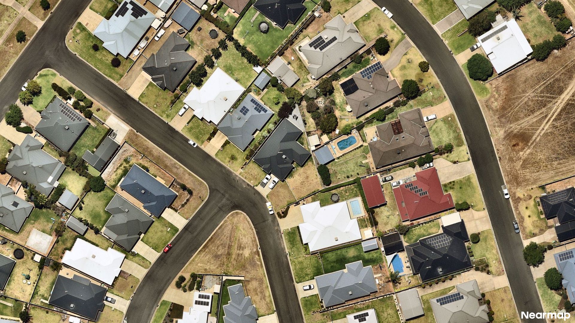Vertical aerial view