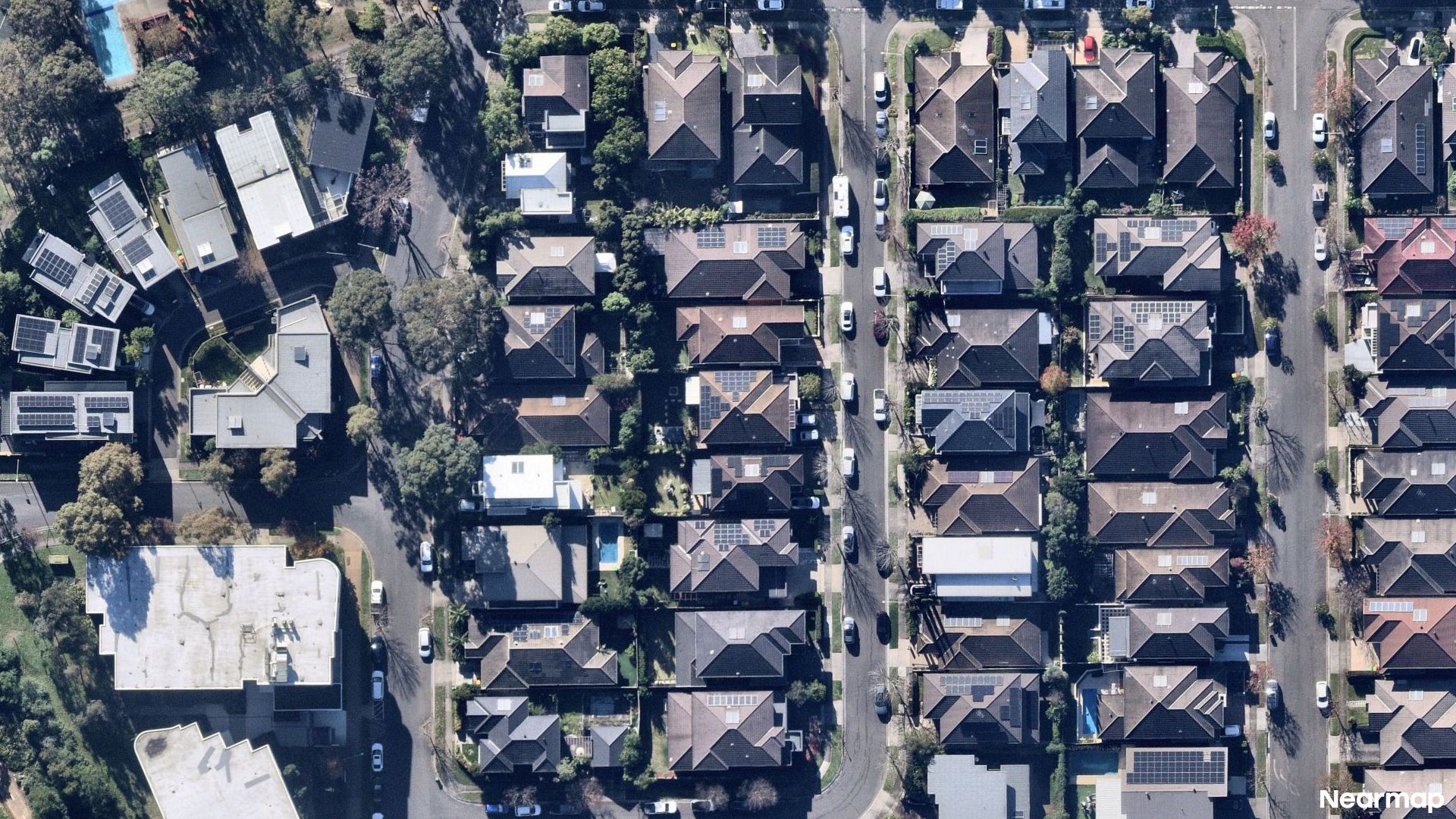 Vertical aerial view