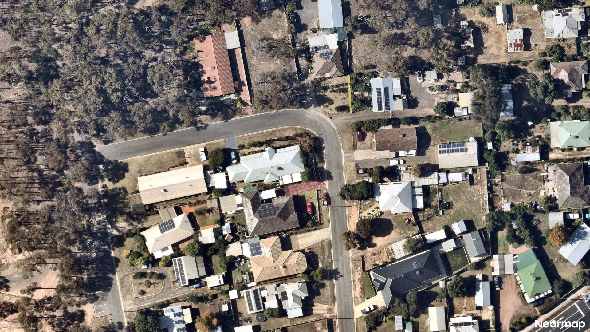 Vertical aerial view