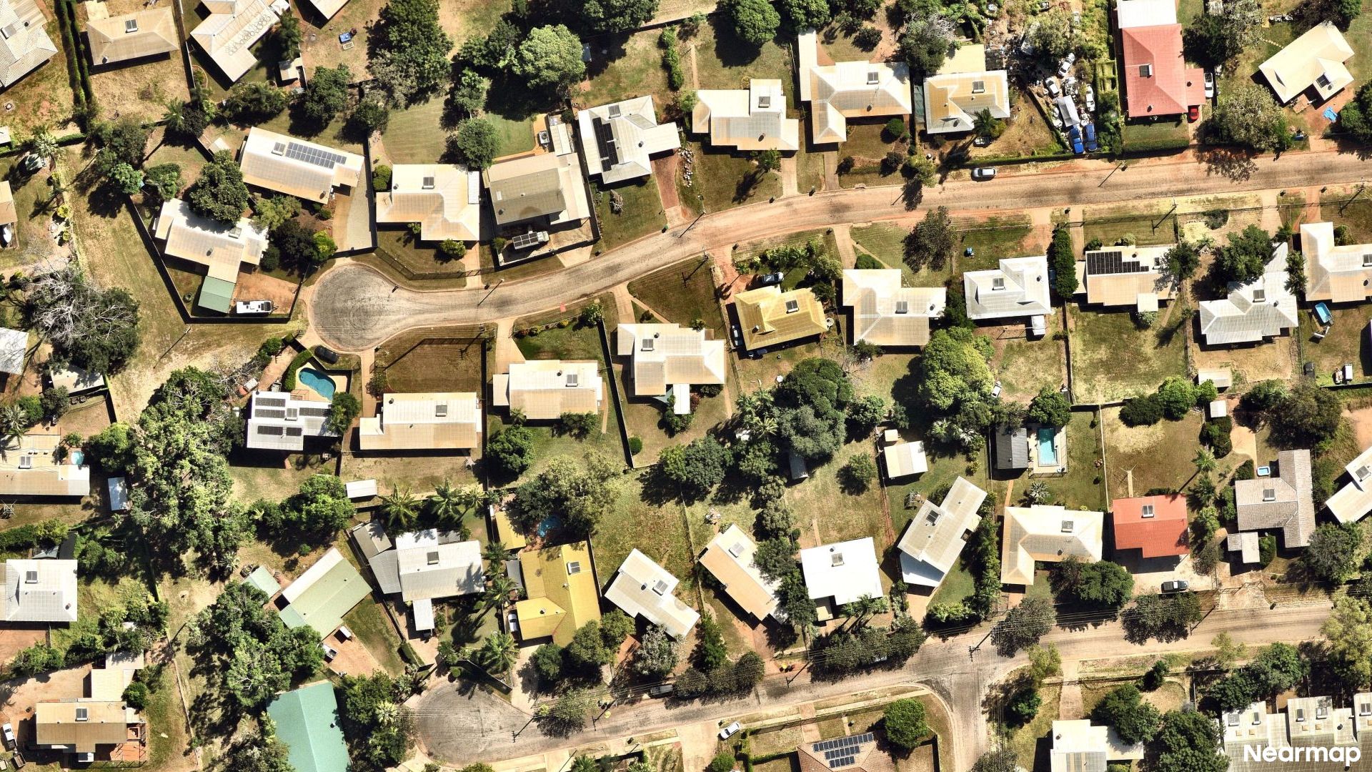 Vertical aerial view