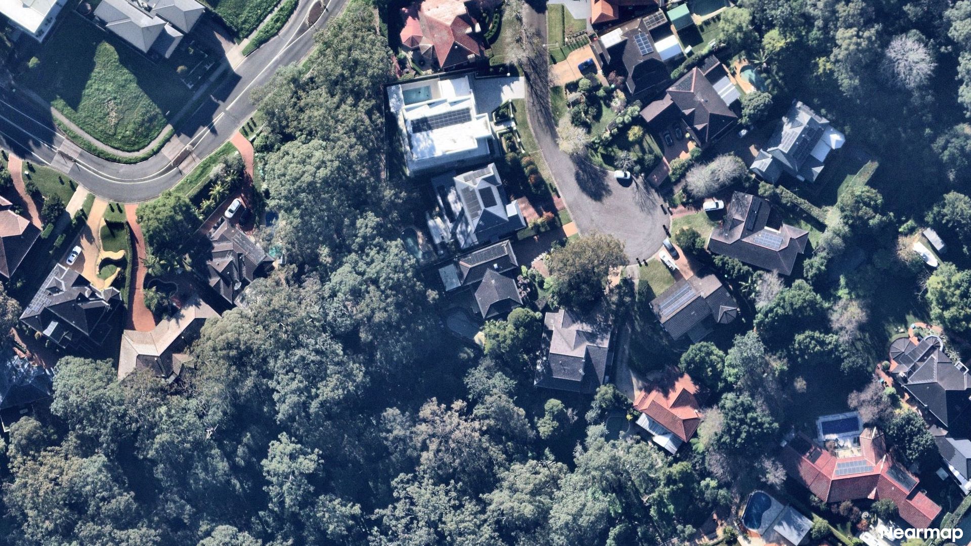 Vertical aerial view