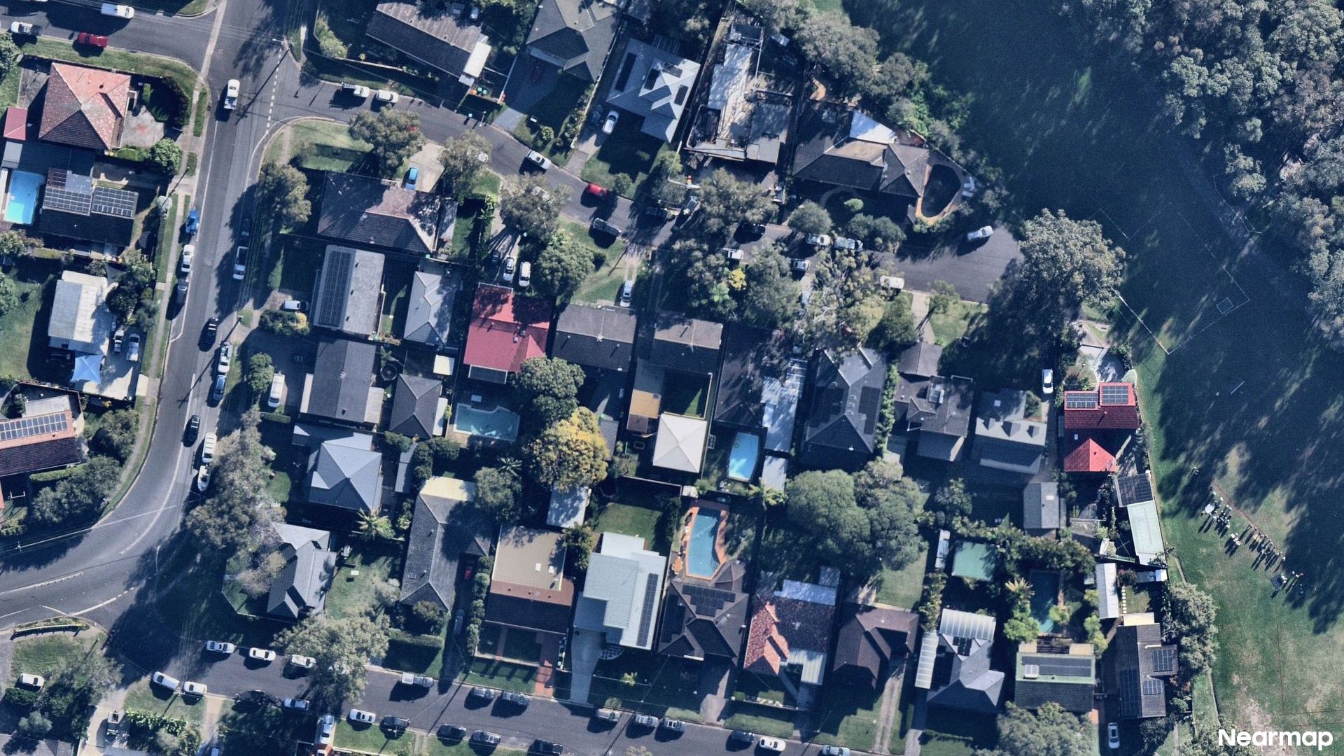 Vertical aerial view