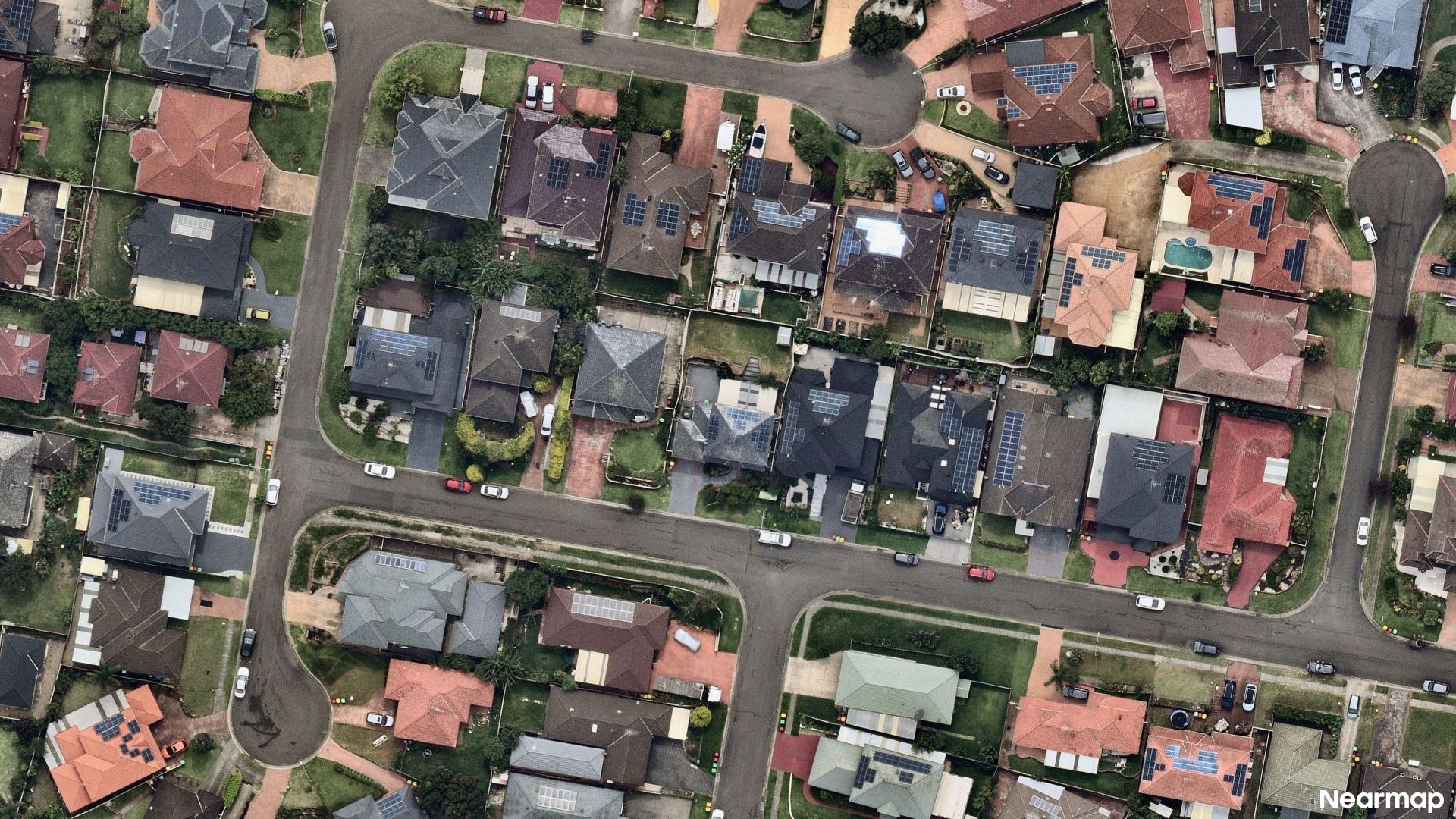 Vertical aerial view