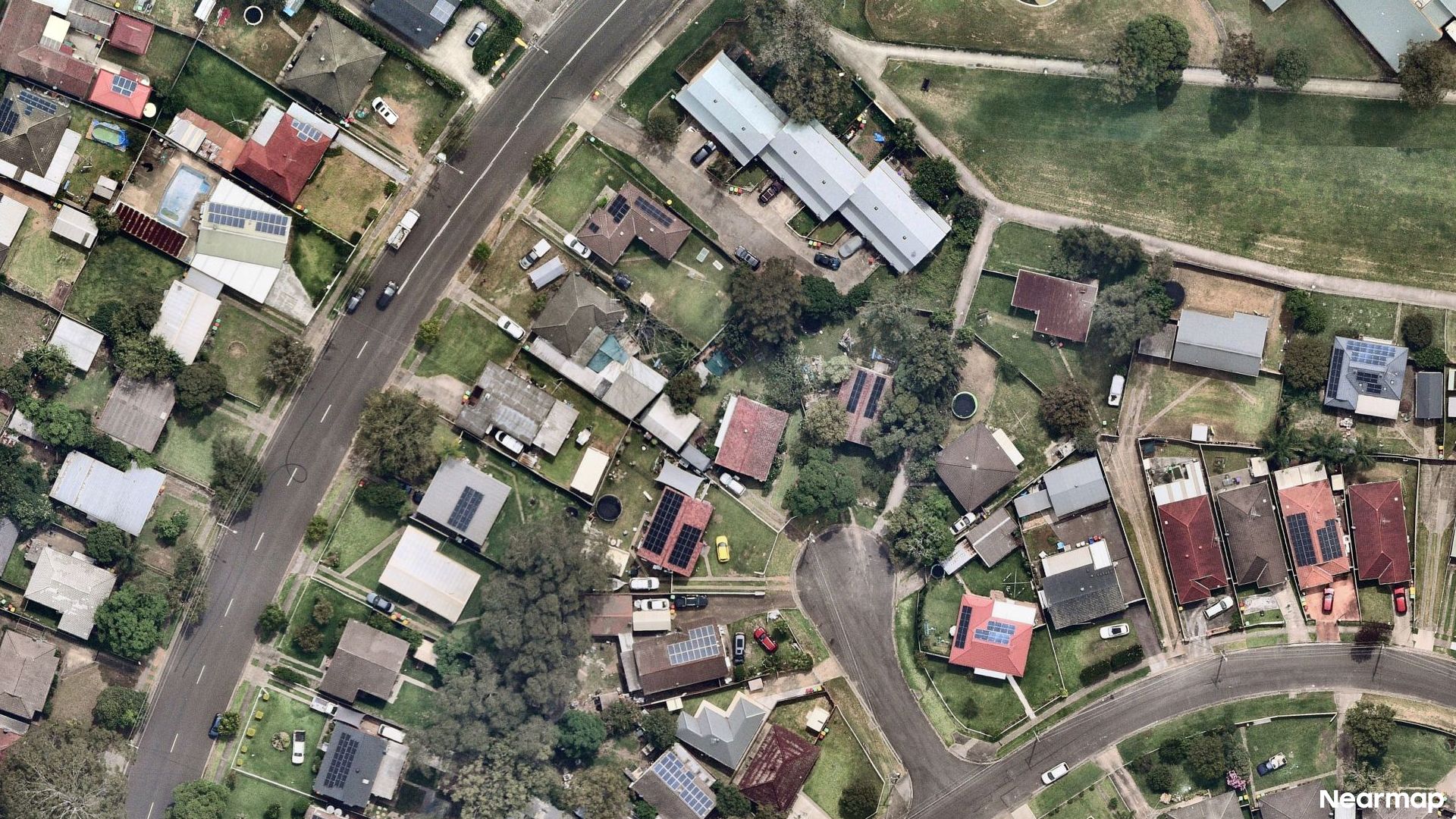 Vertical aerial view