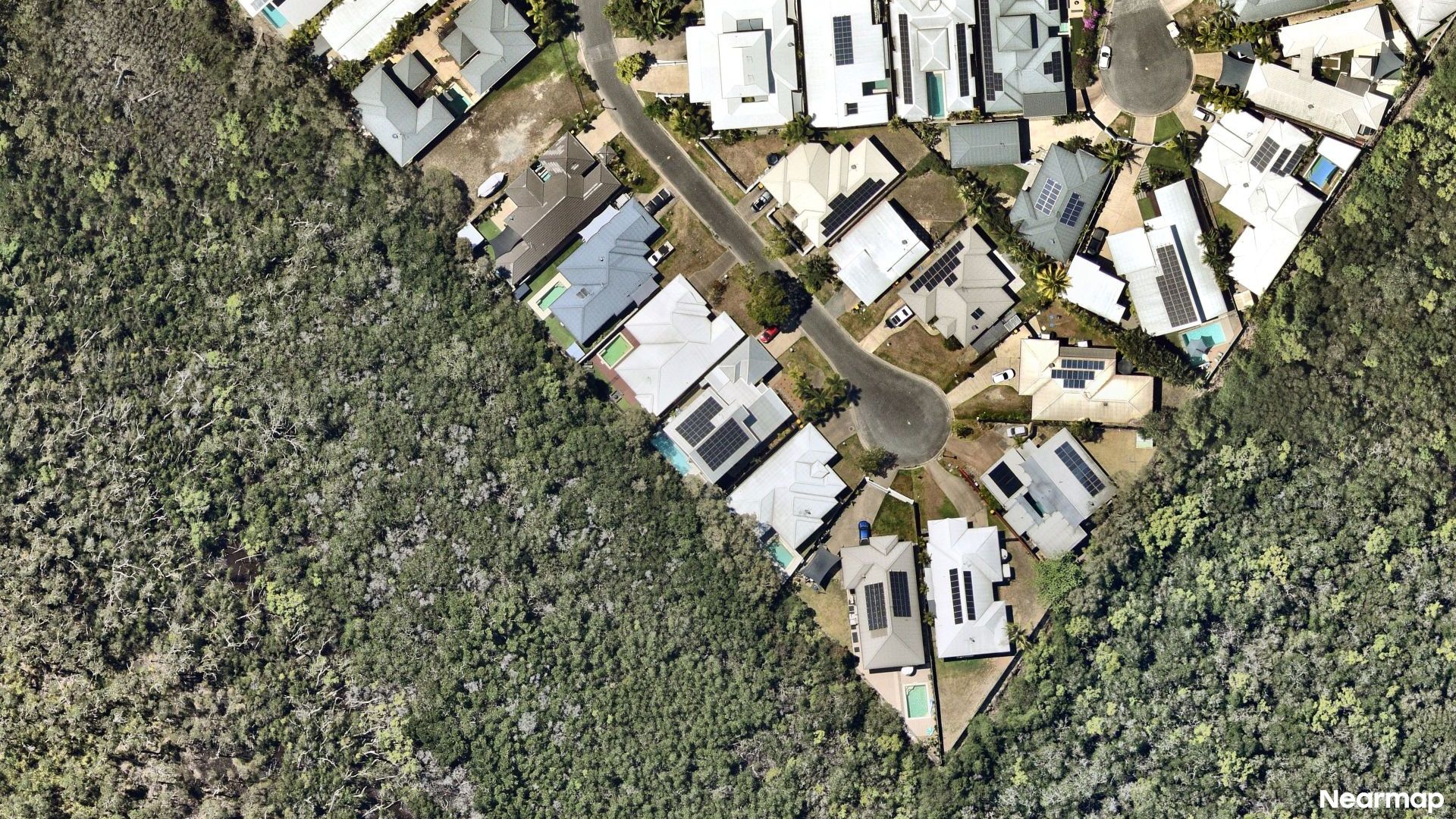 Vertical aerial view