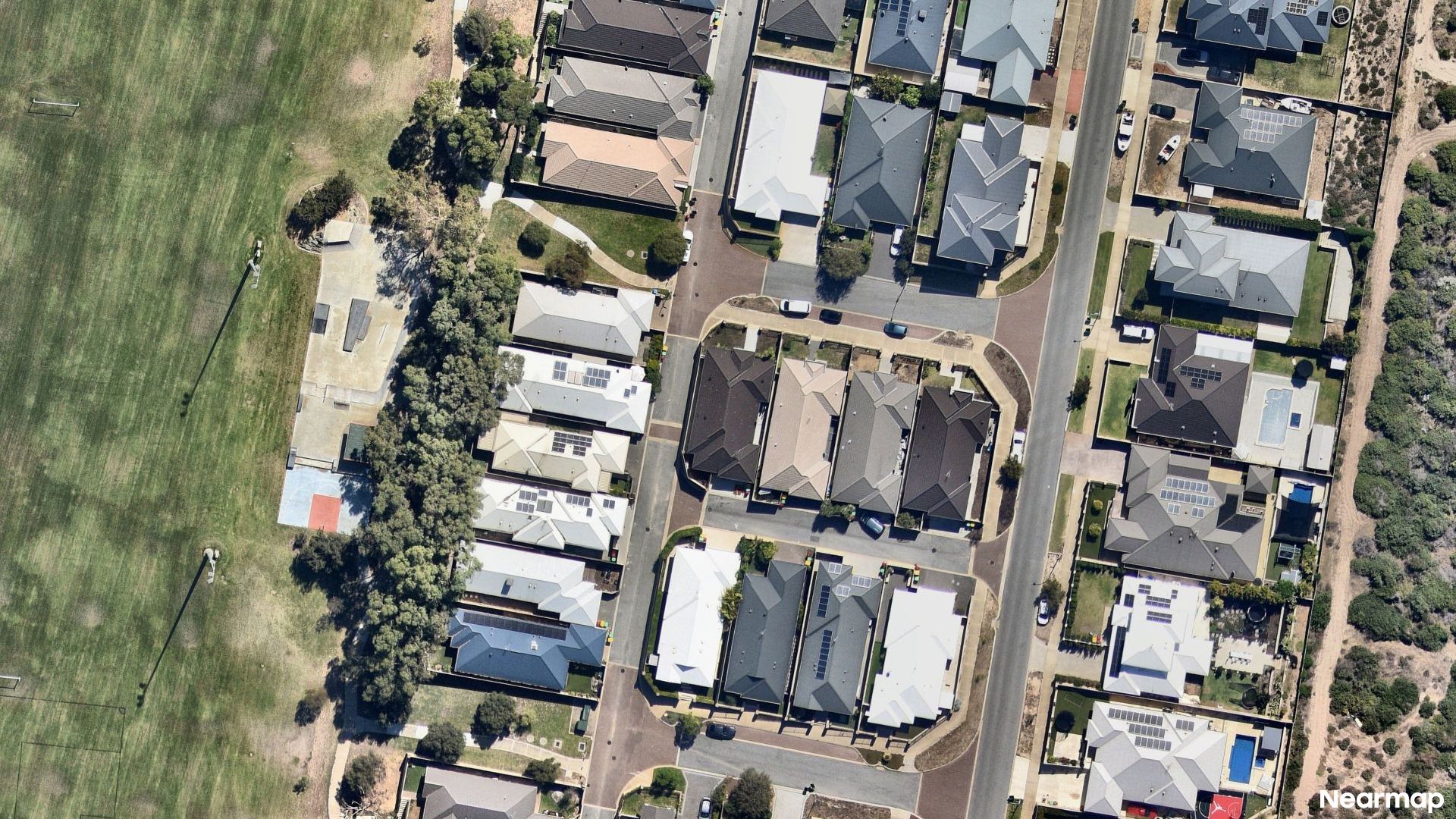 Vertical aerial view