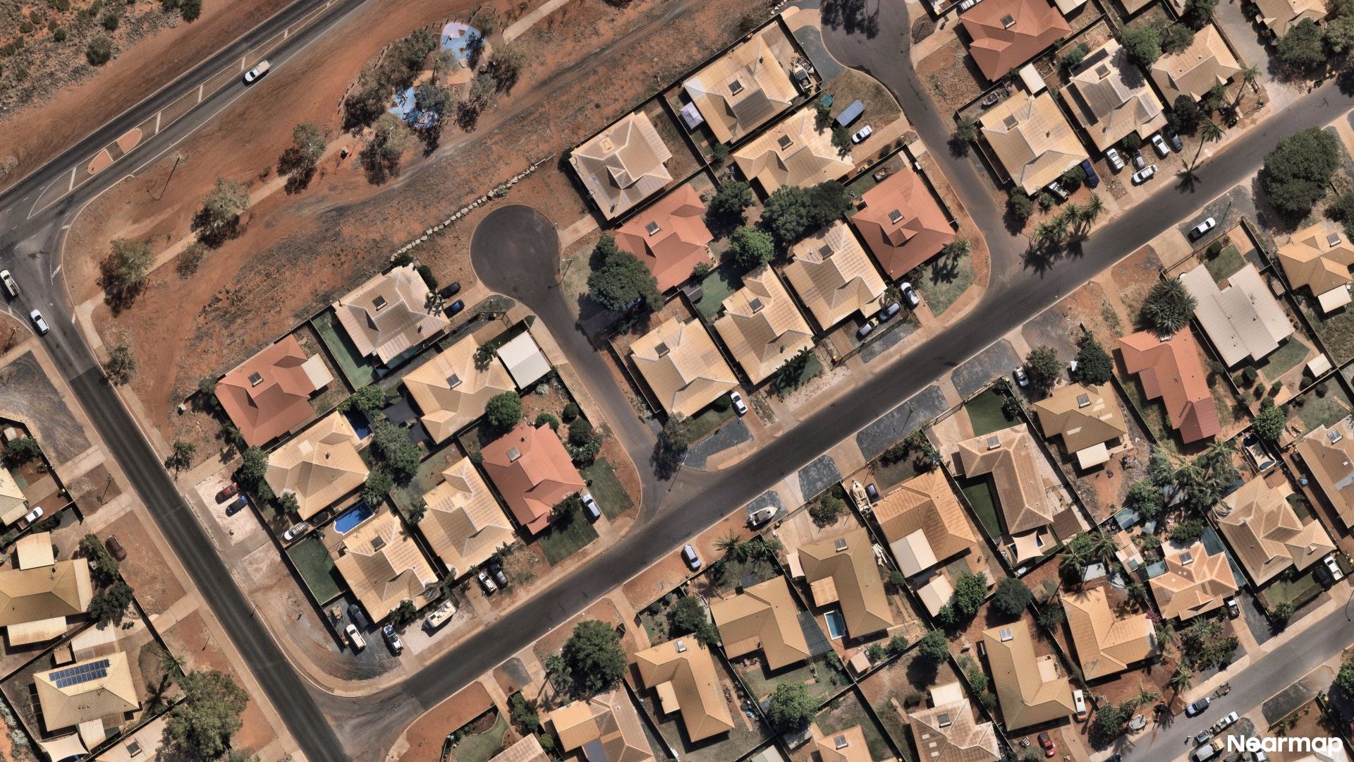 Vertical aerial view