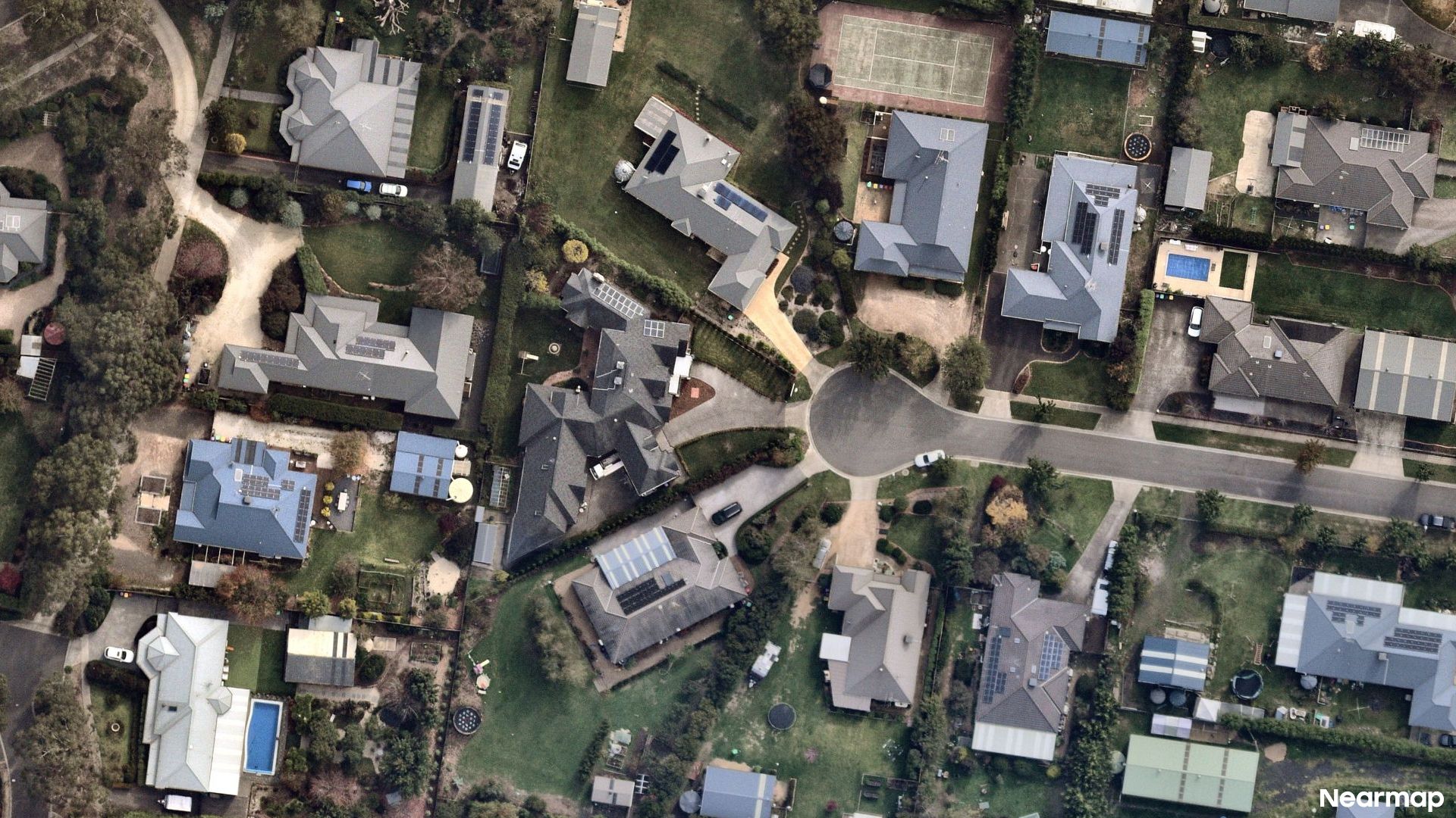 Vertical aerial view