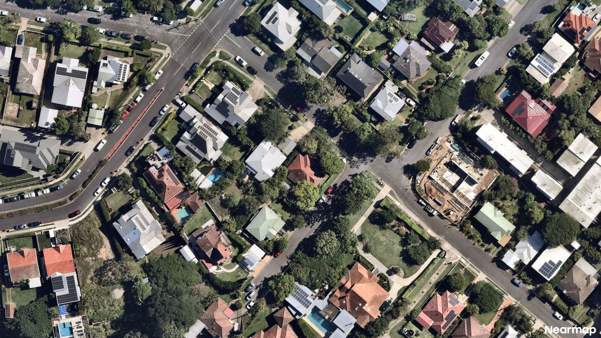 Vertical aerial view