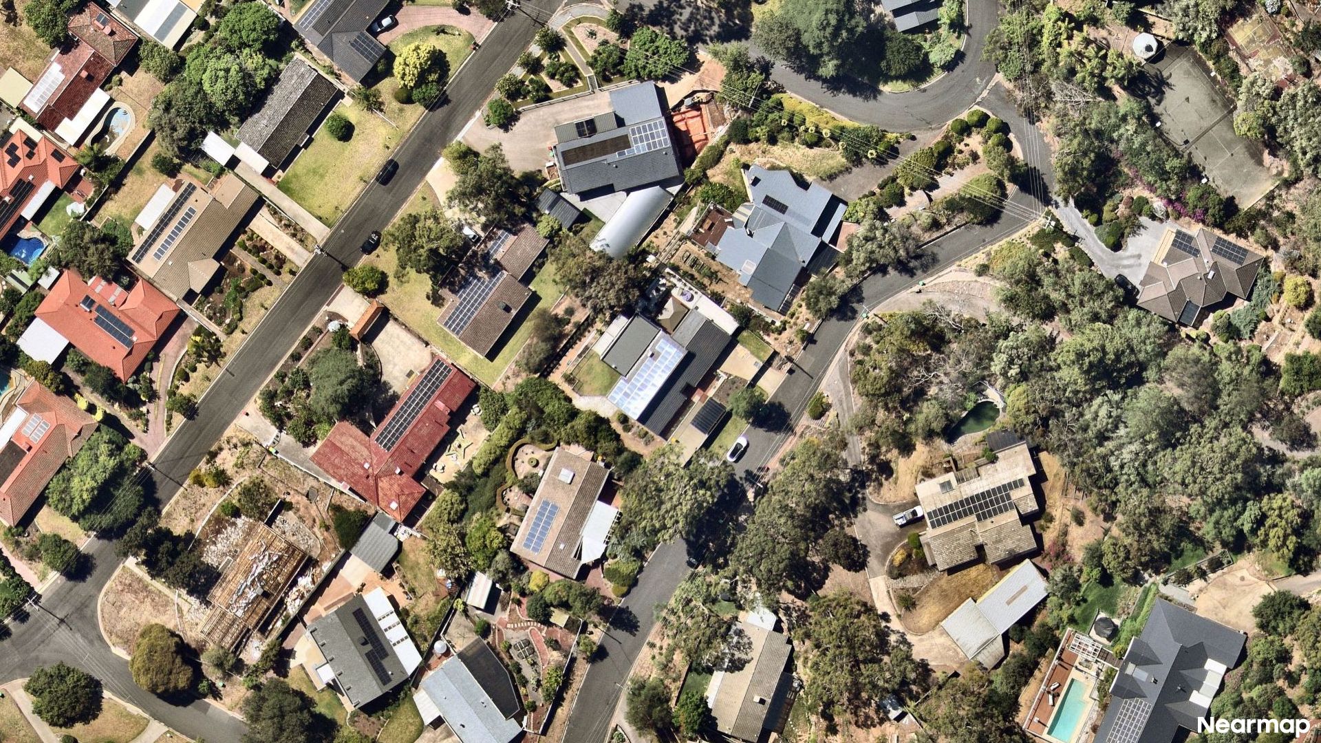 Vertical aerial view