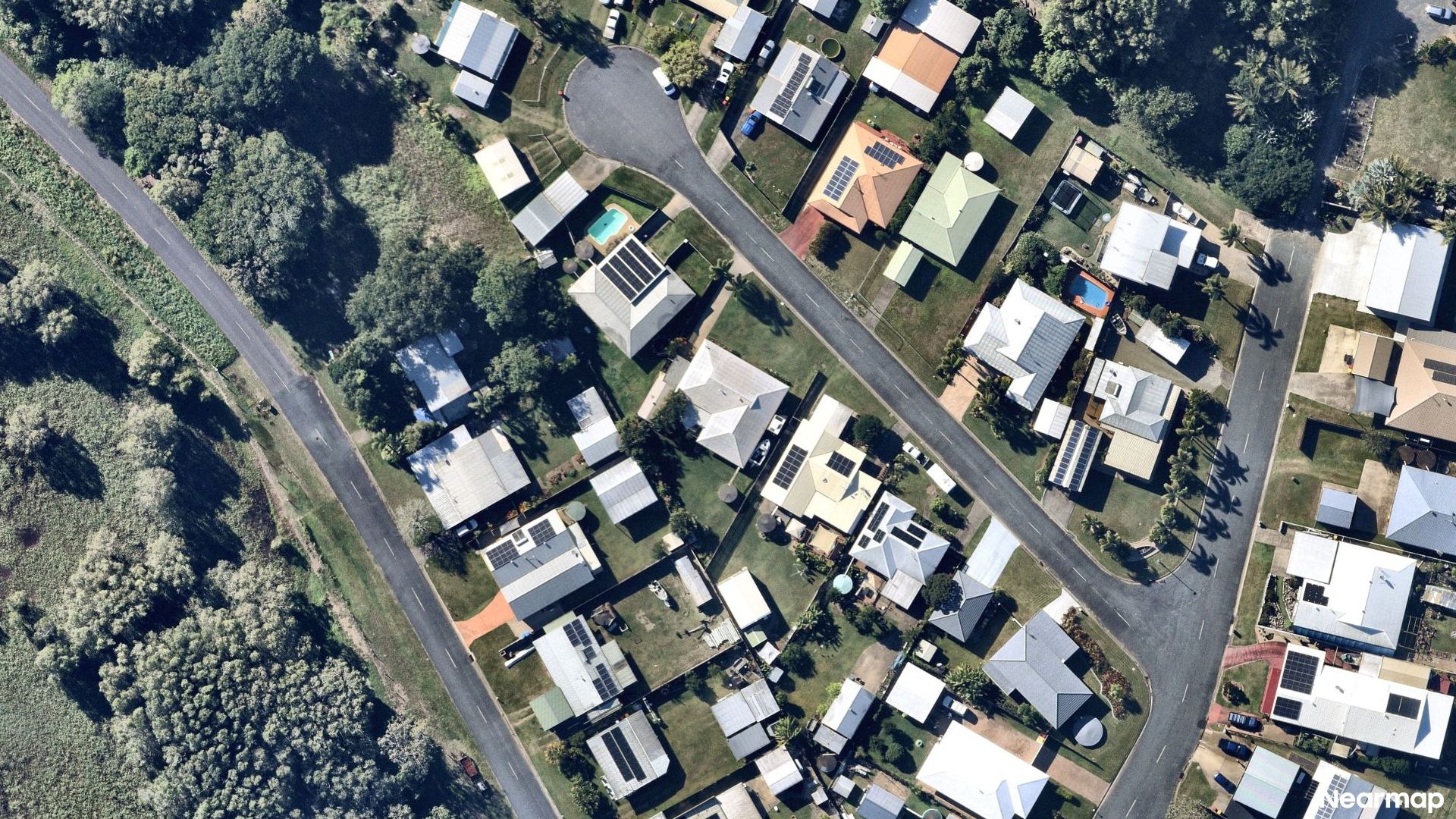 Vertical aerial view
