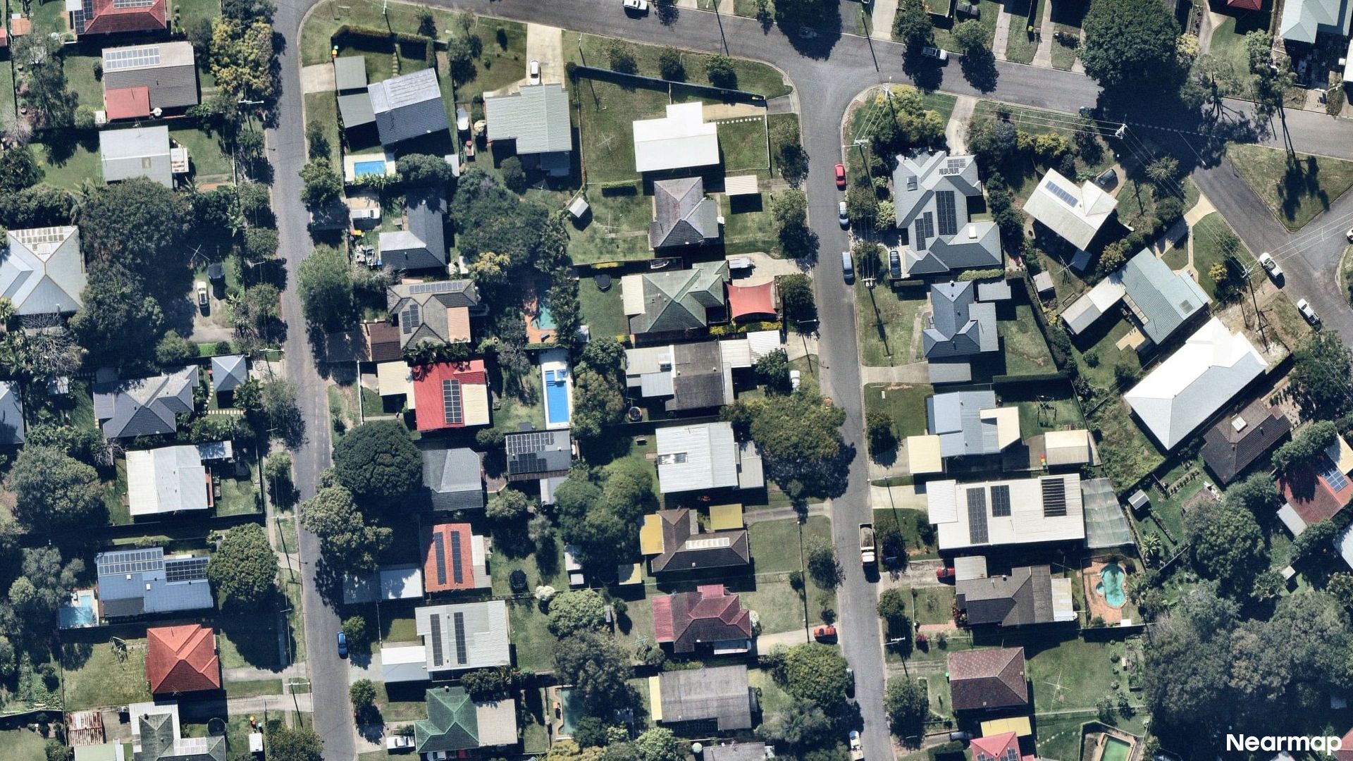 Vertical aerial view