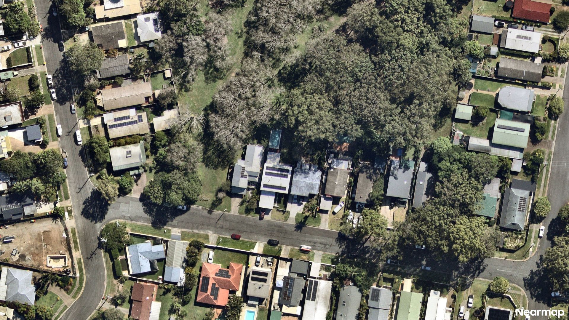 Vertical aerial view