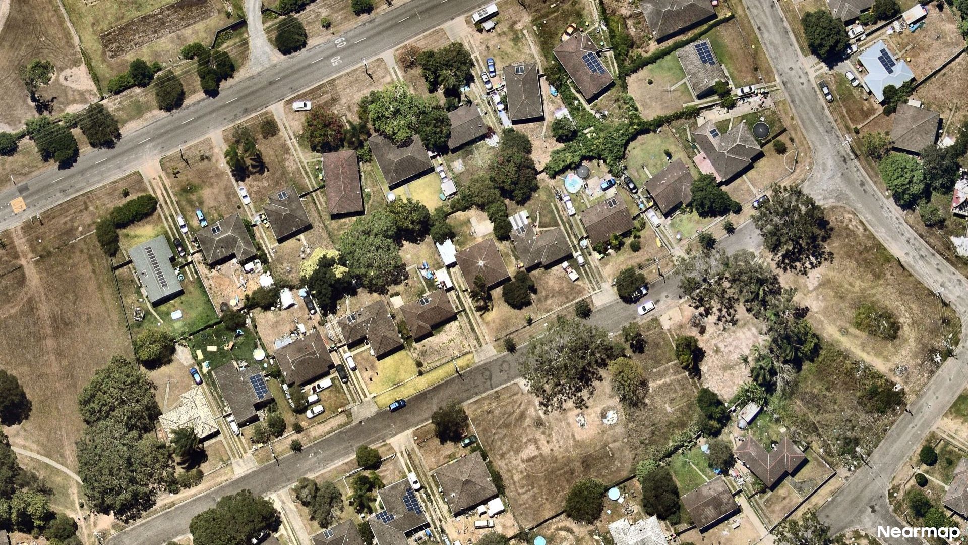 Vertical aerial view