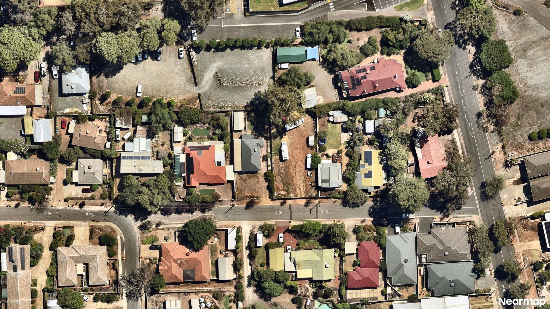 Vertical aerial view