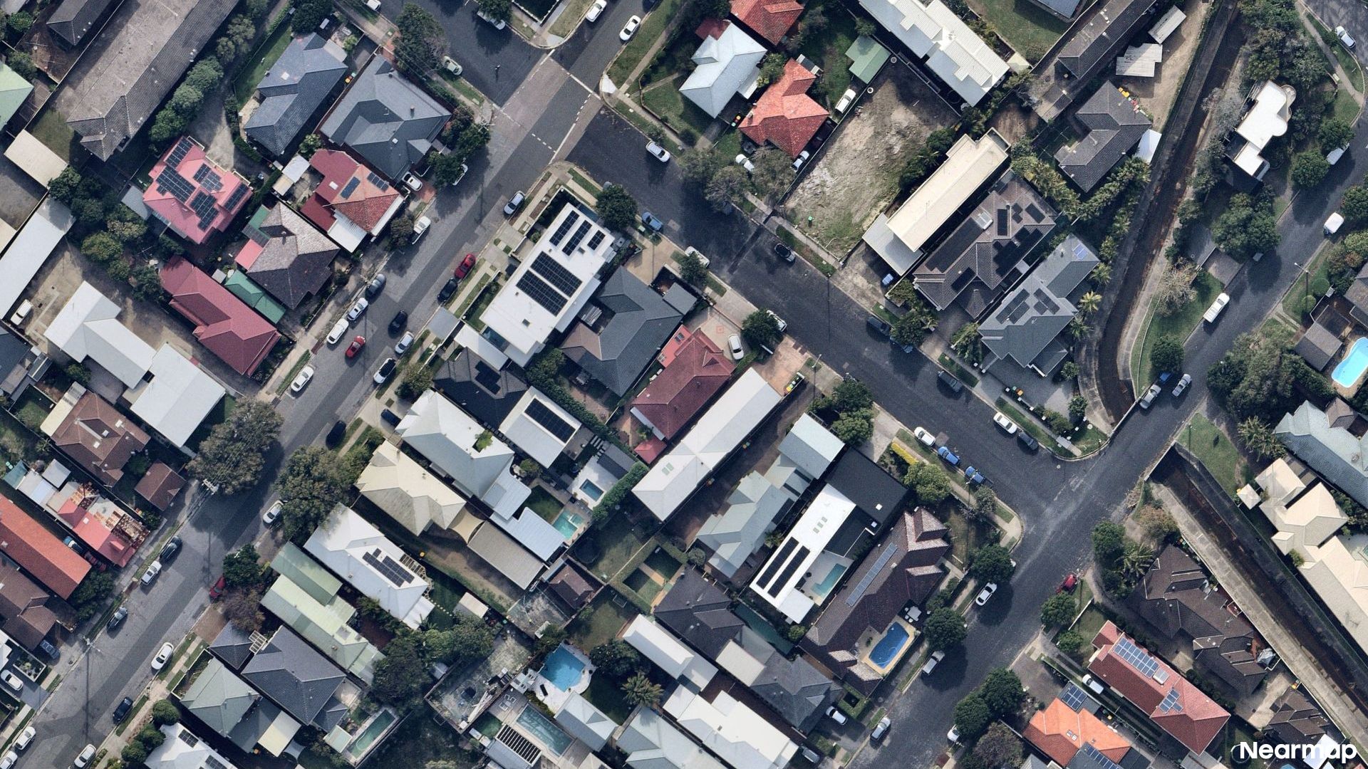 Vertical aerial view