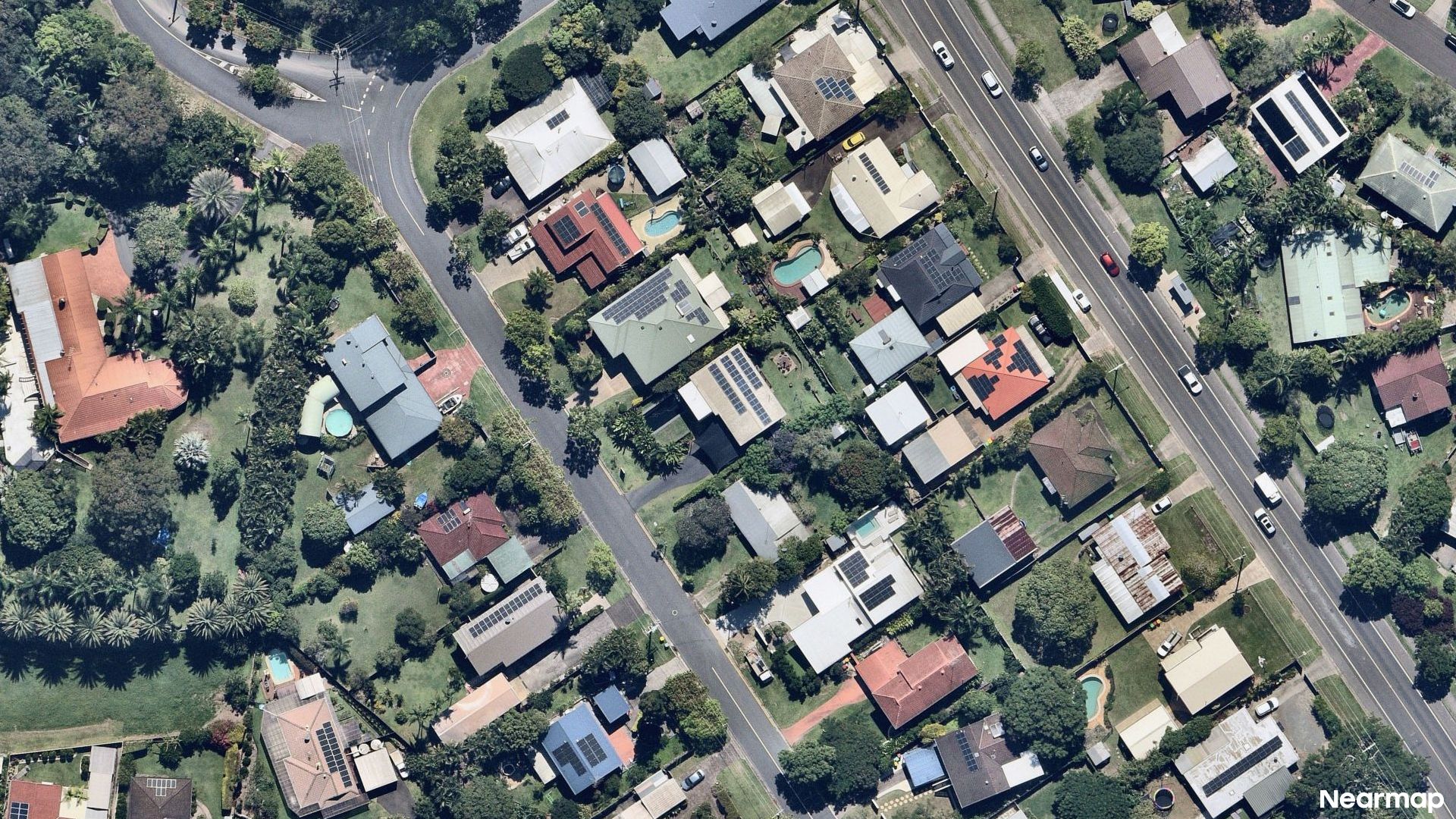 Vertical aerial view