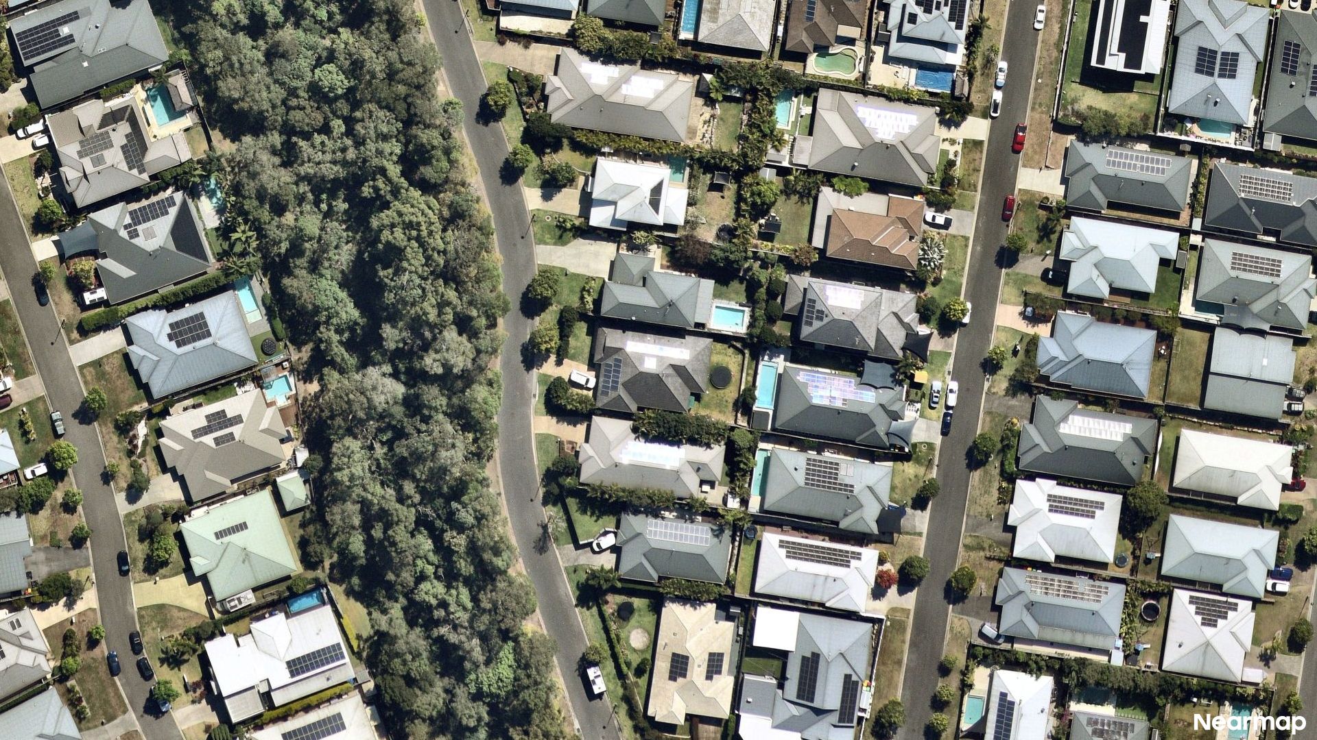 Vertical aerial view