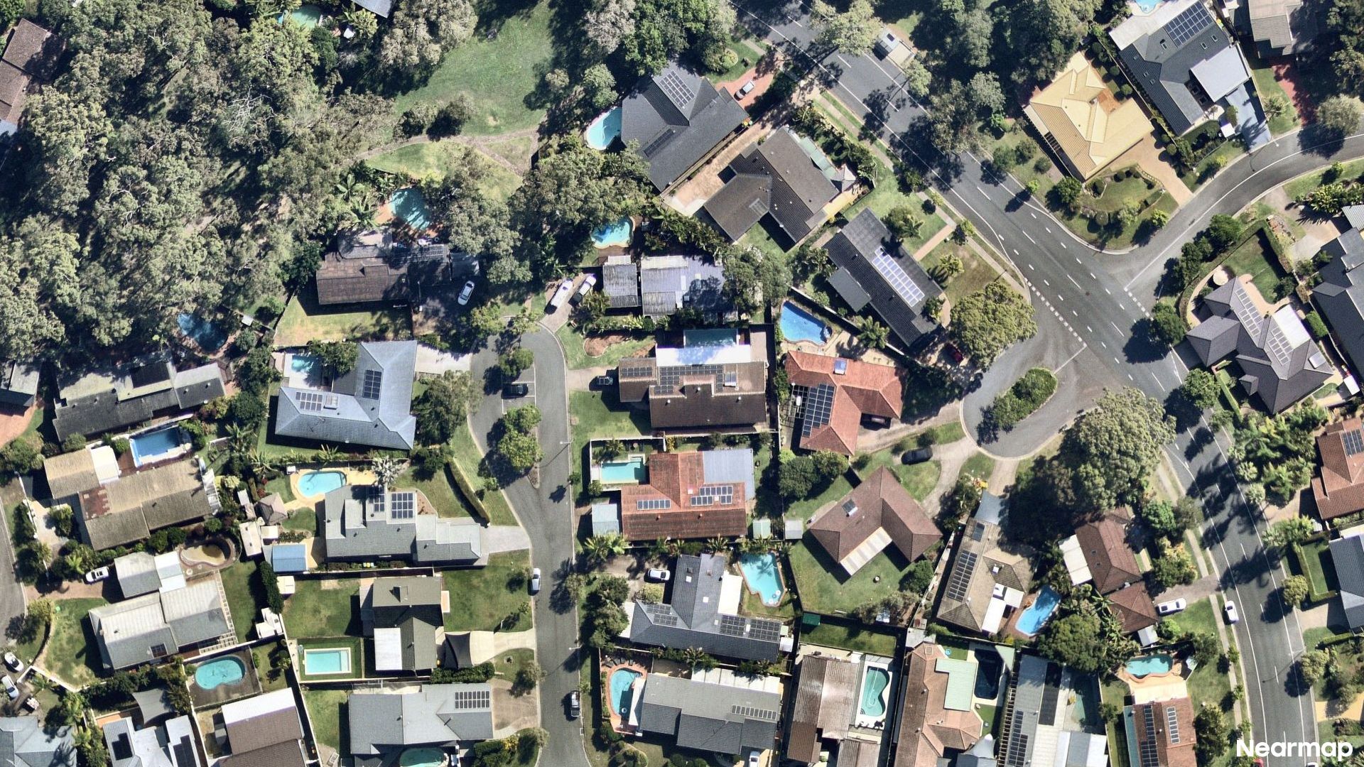 Vertical aerial view