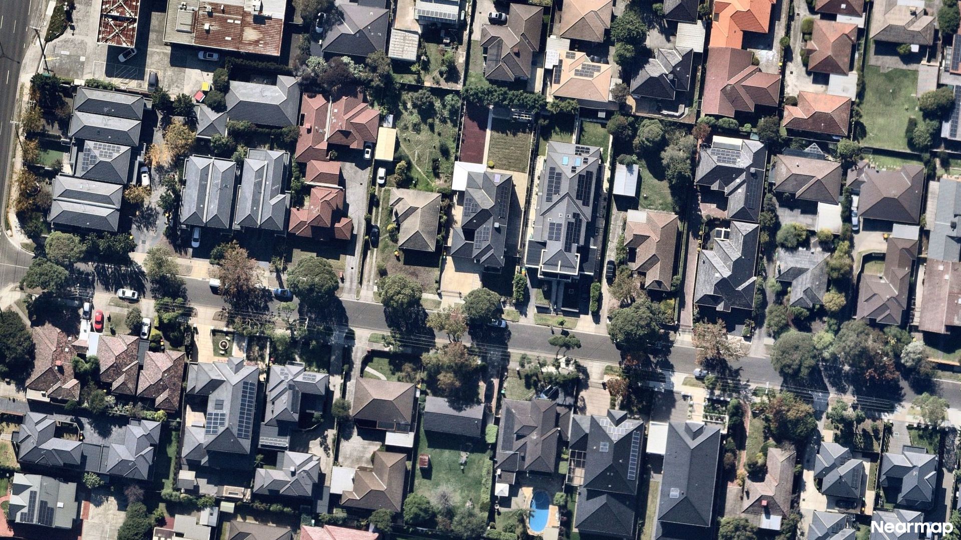 Vertical aerial view