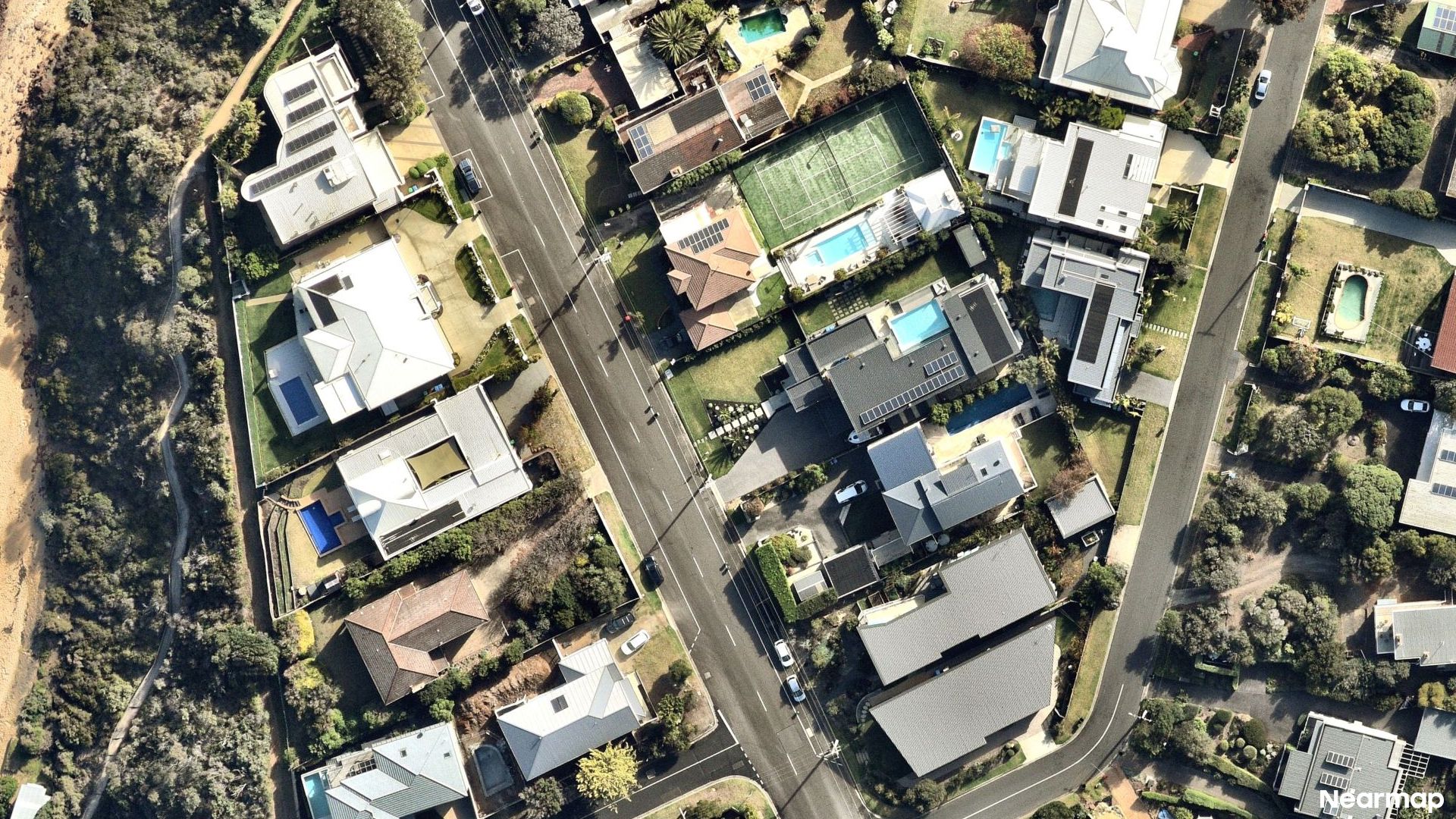 Vertical aerial view