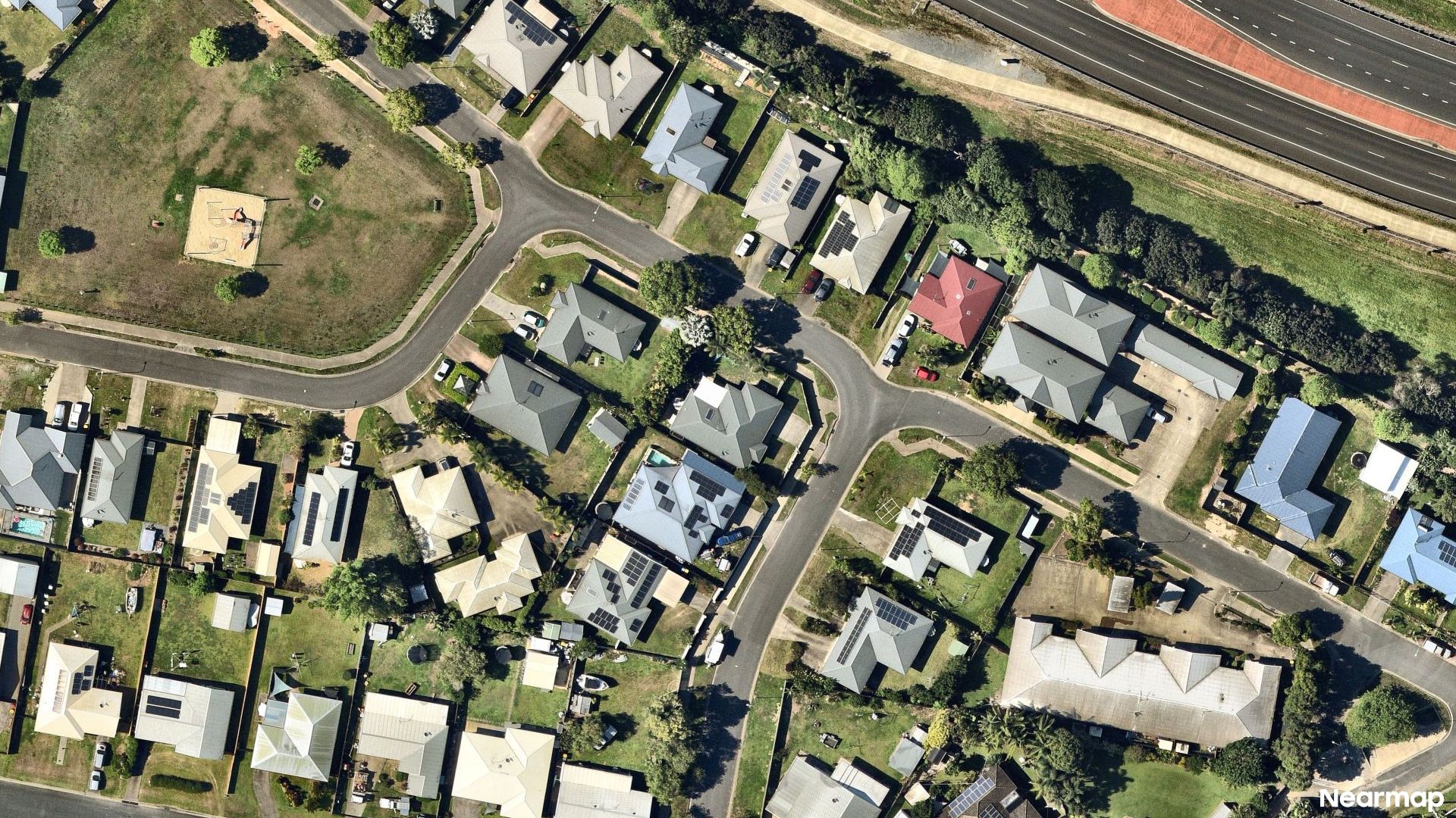 Vertical aerial view