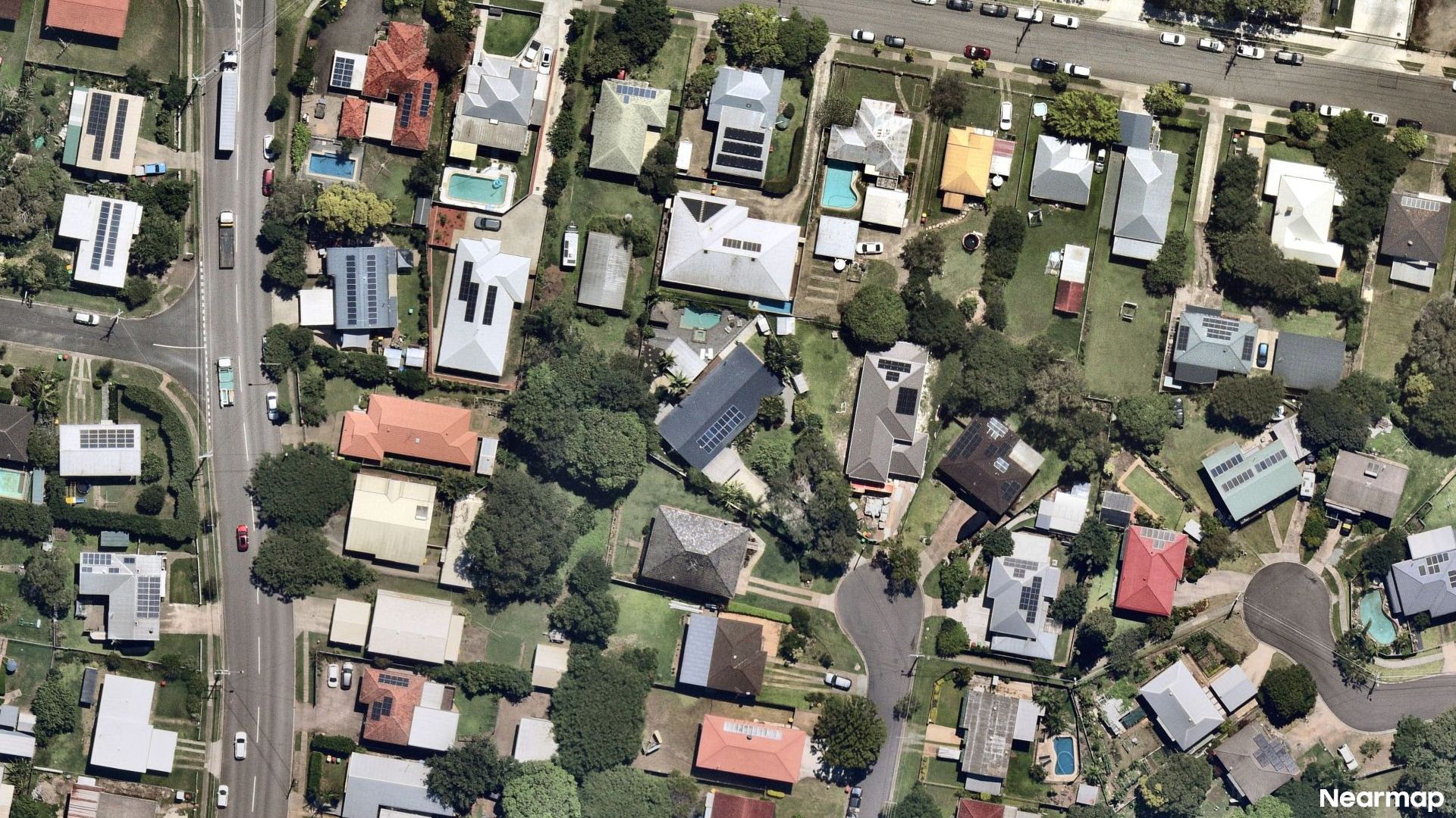 Vertical aerial view