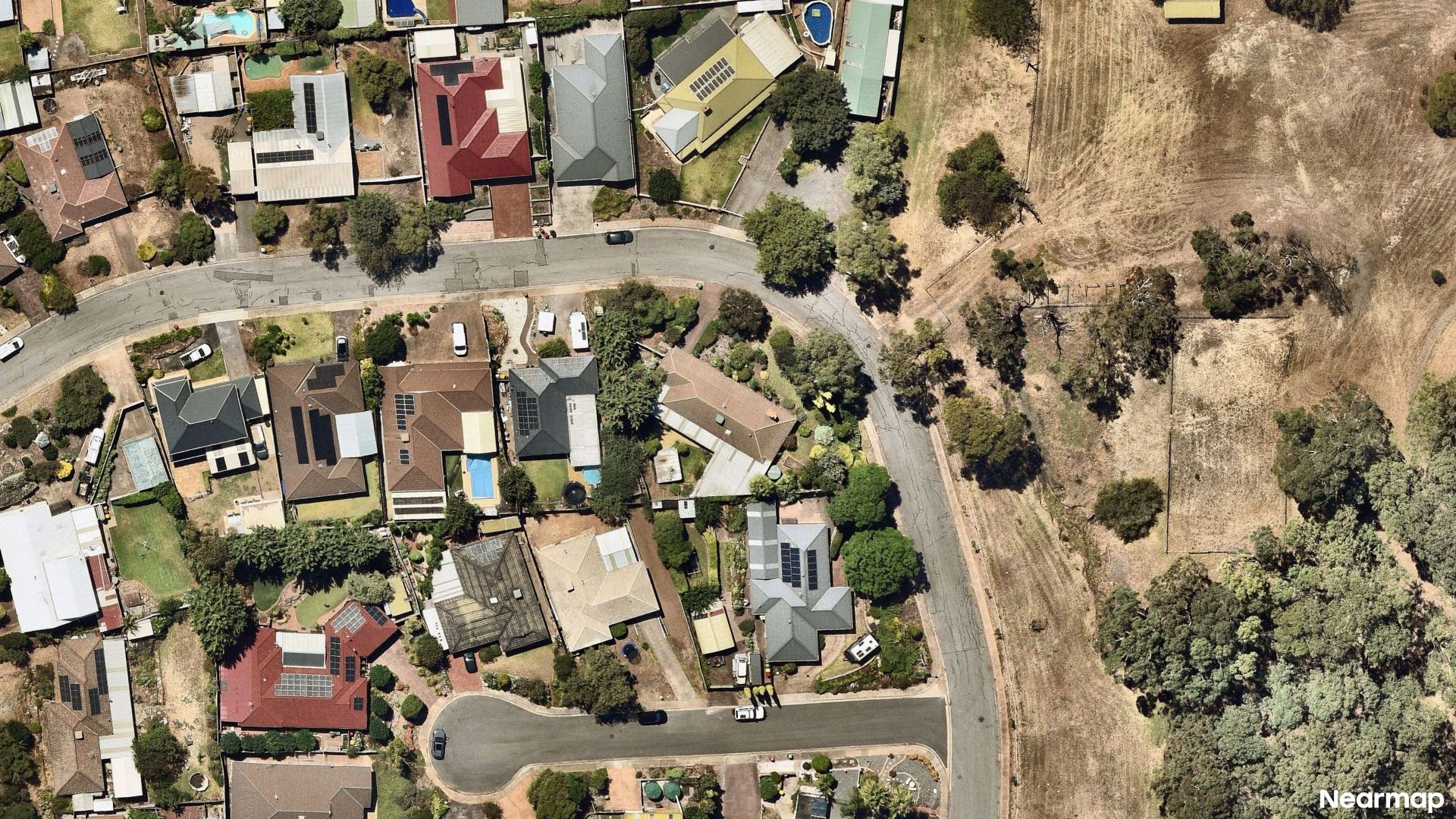 Vertical aerial view