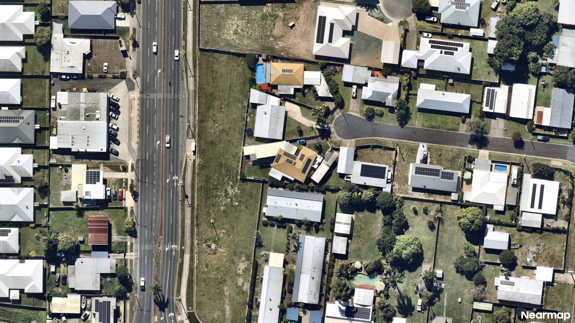Vertical aerial view