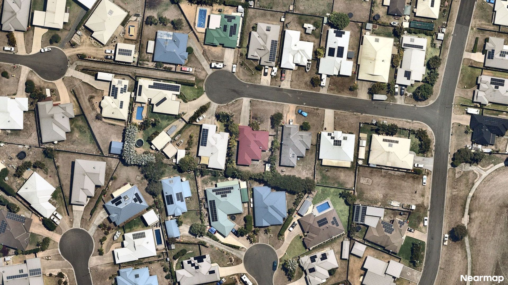 Vertical aerial view