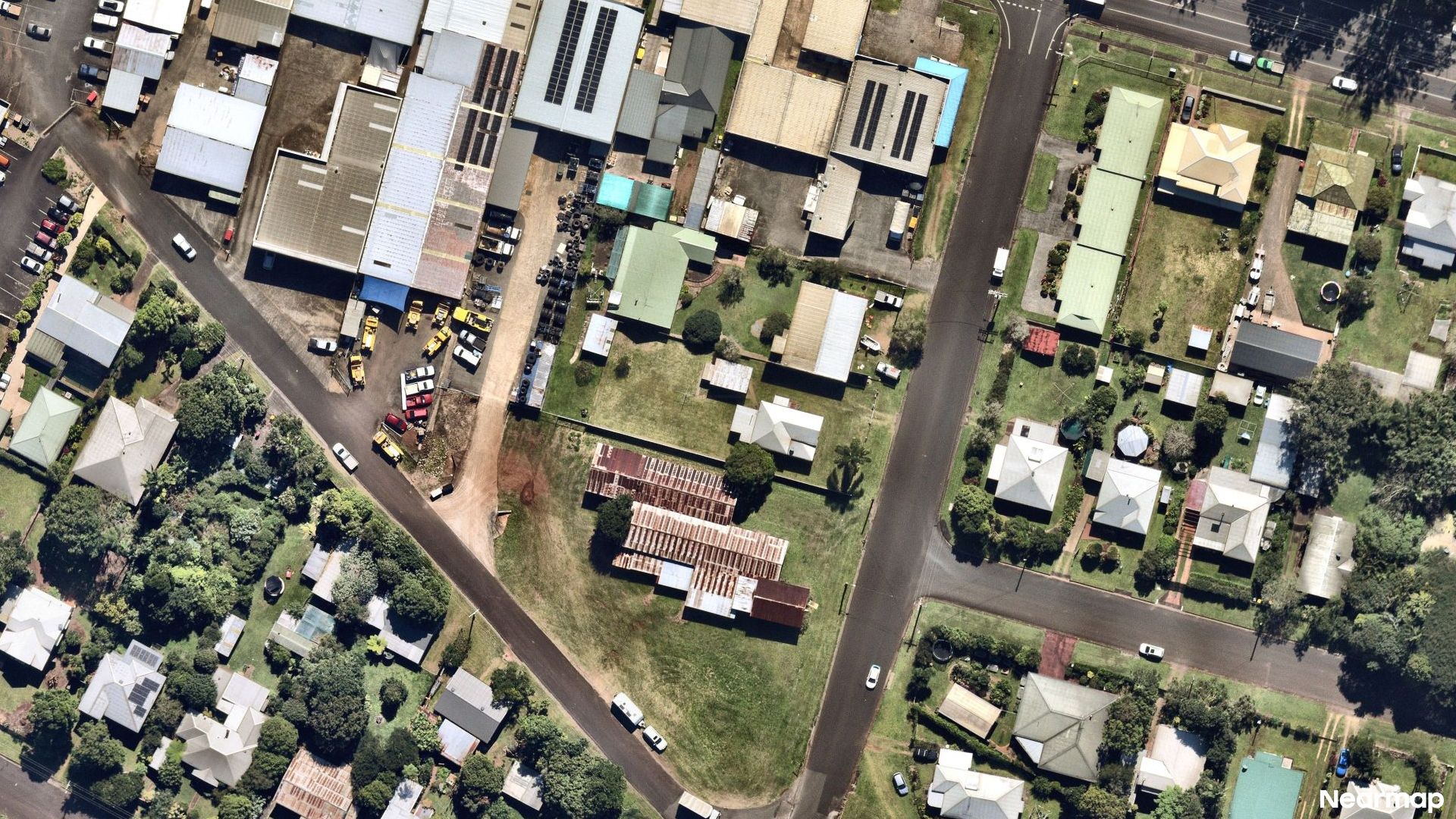 Vertical aerial view