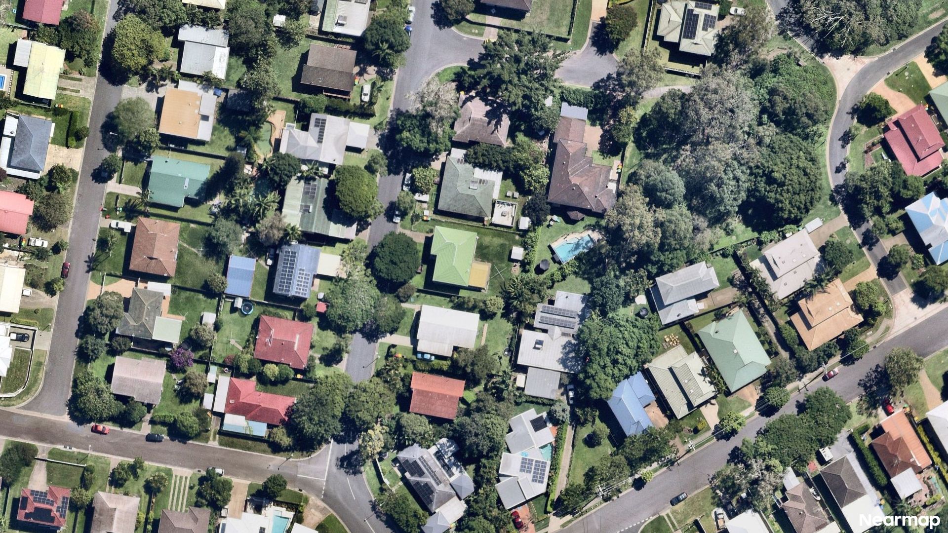 Vertical aerial view