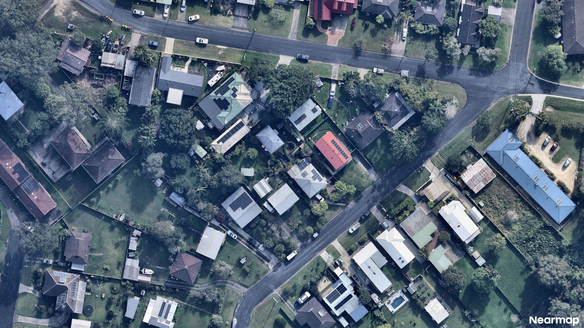Vertical aerial view