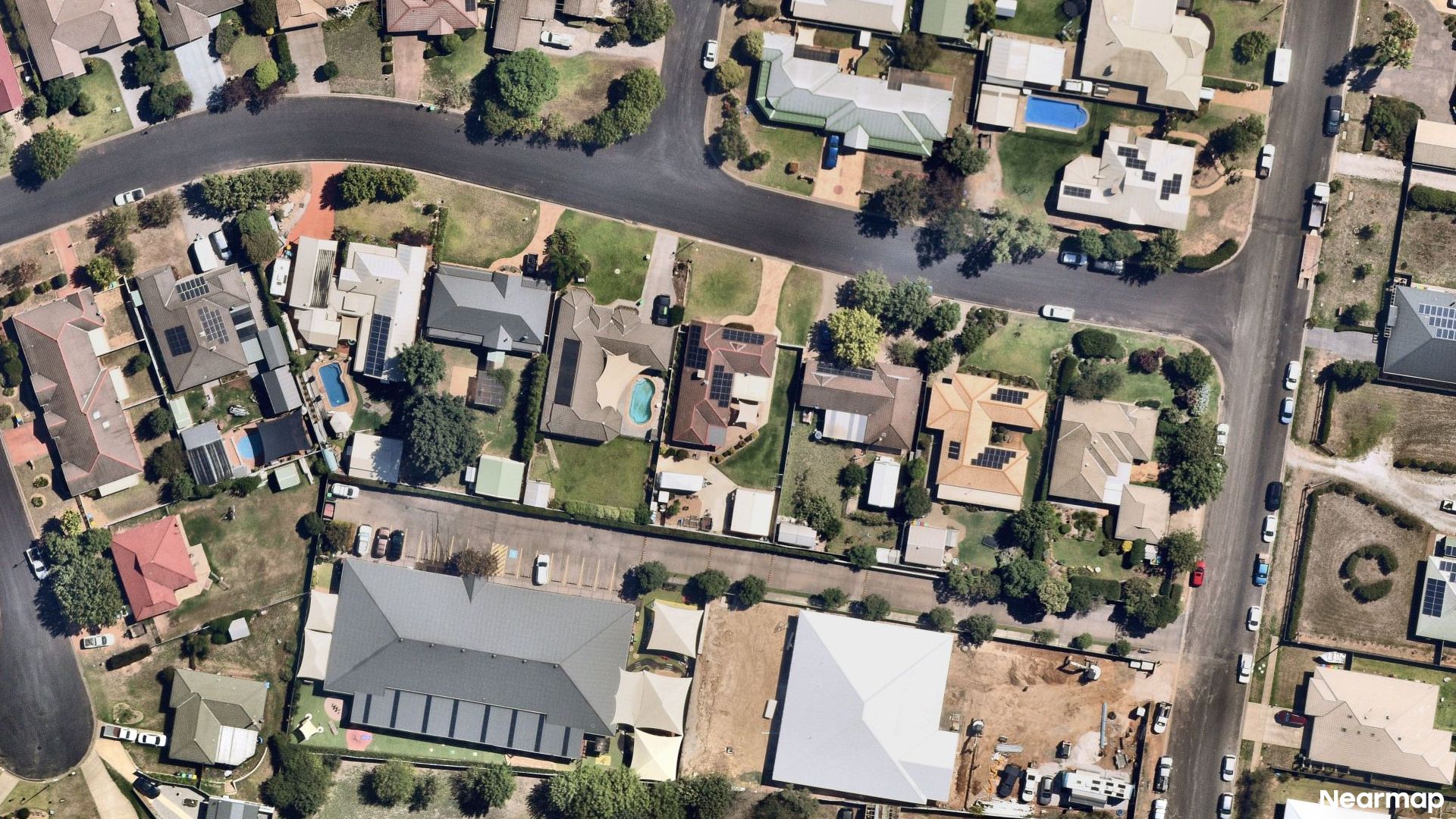 Vertical aerial view