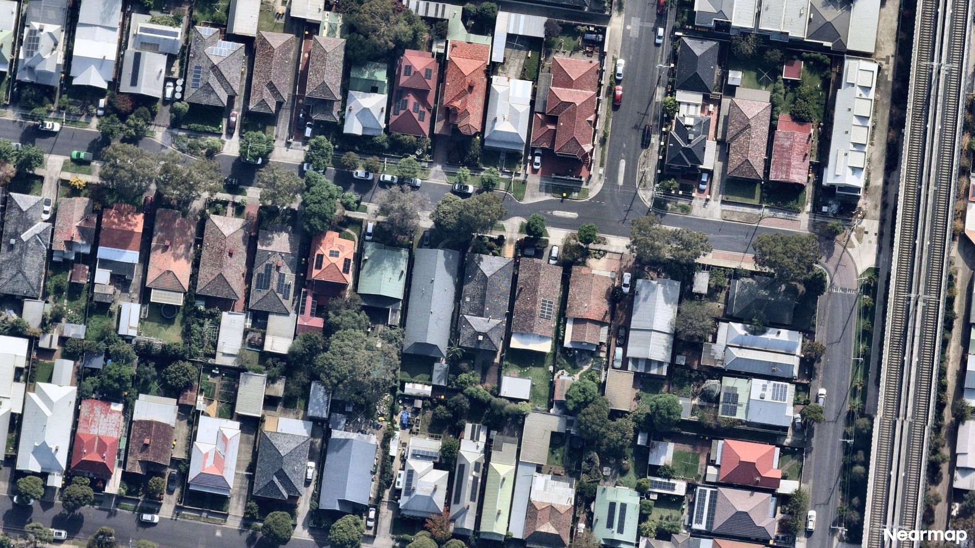 Vertical aerial view