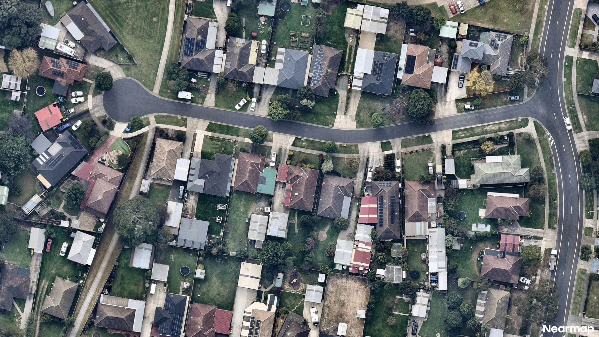 Vertical aerial view