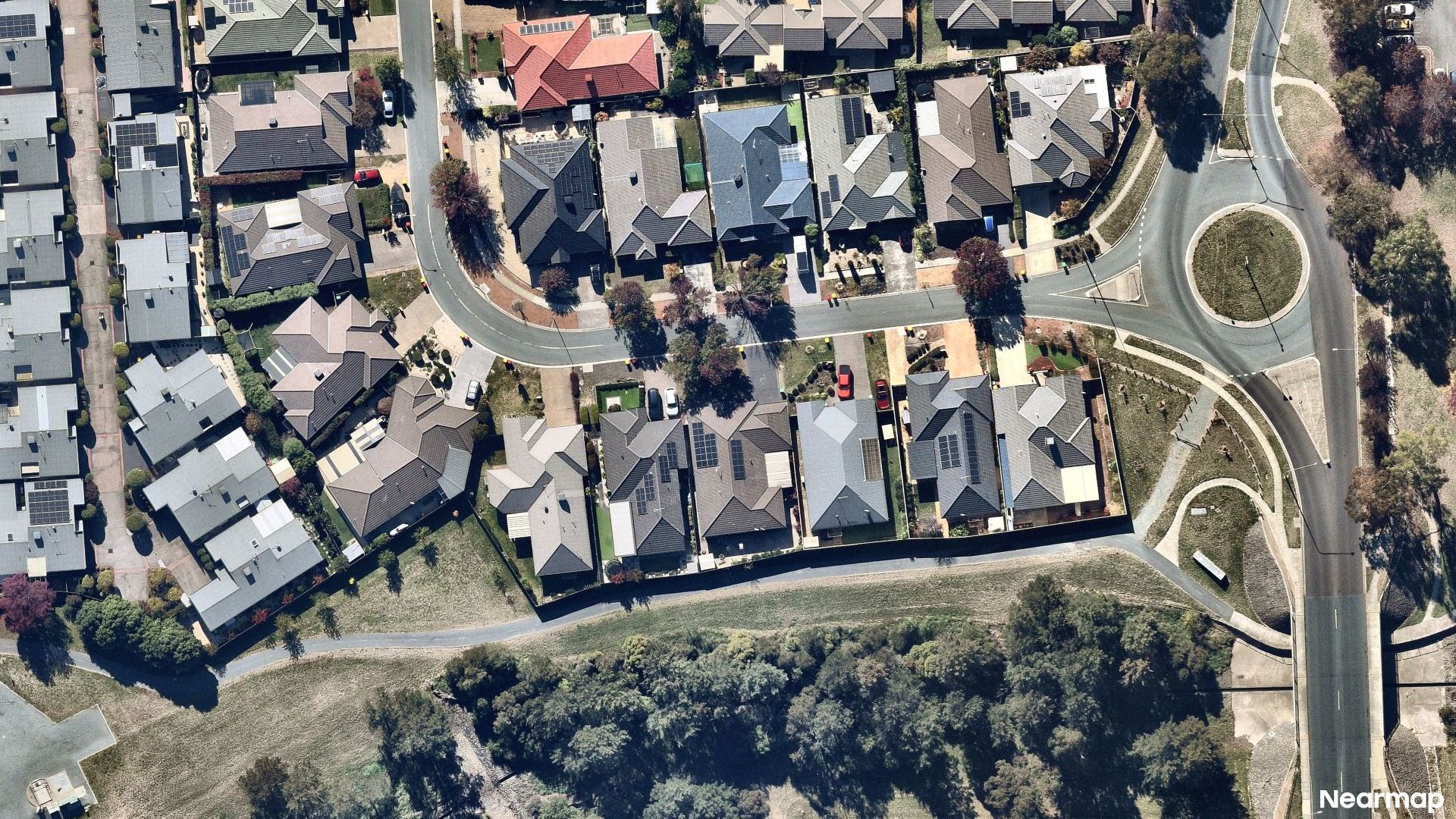 Vertical aerial view