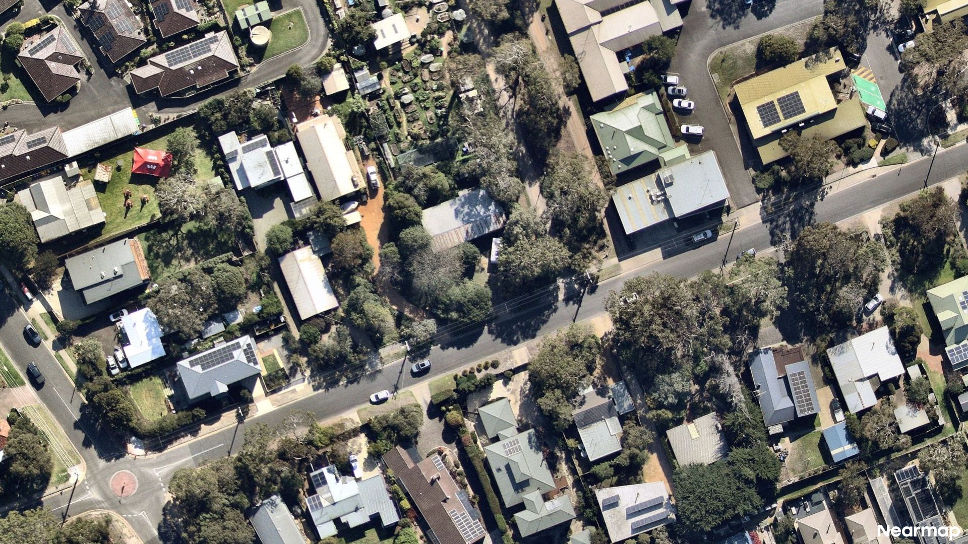 Vertical aerial view
