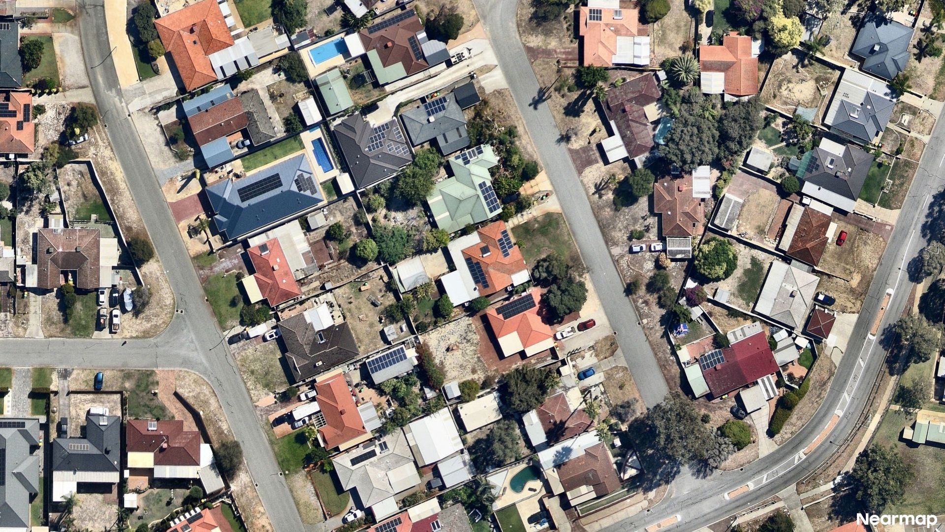 Vertical aerial view
