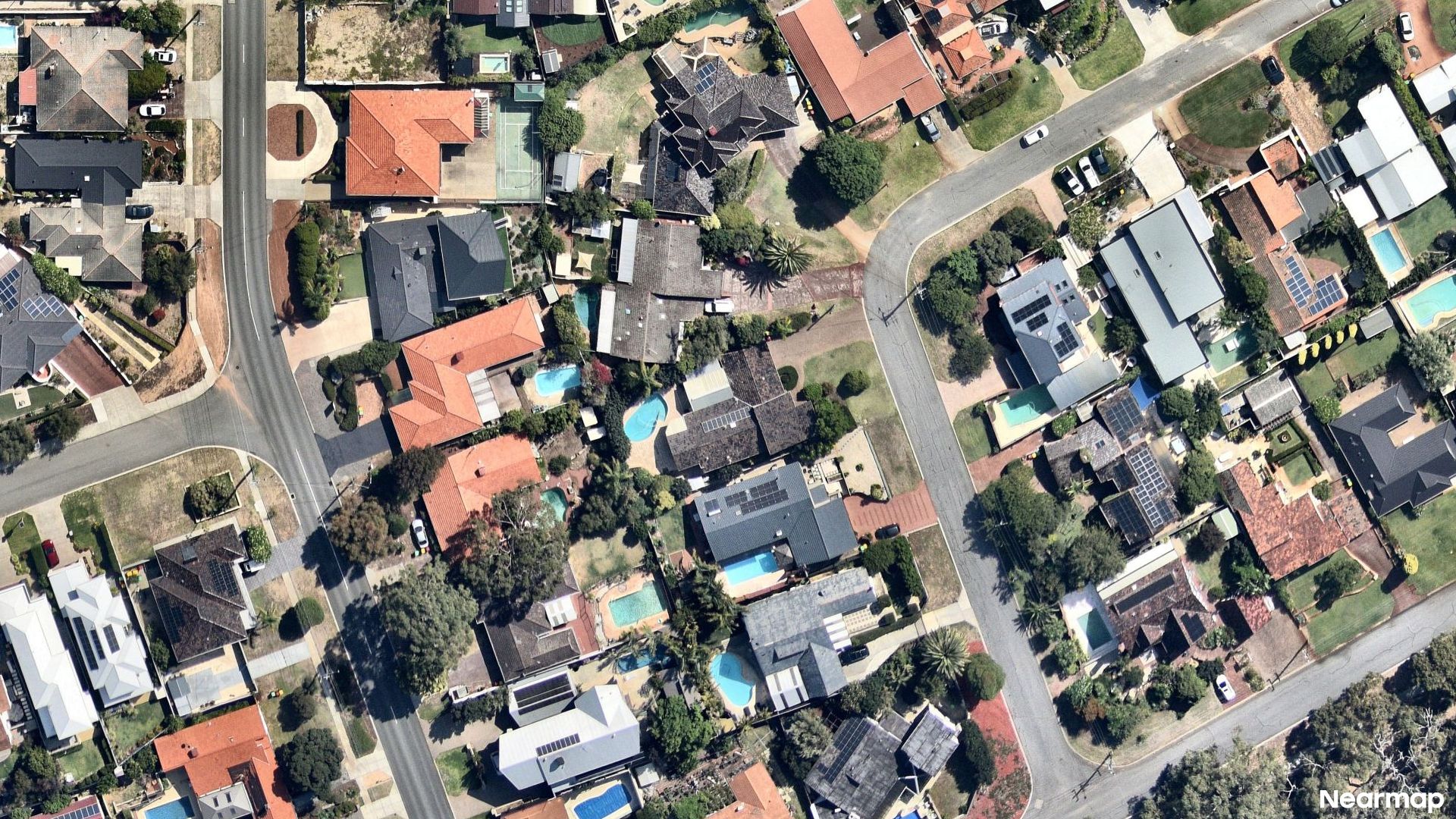 Vertical aerial view