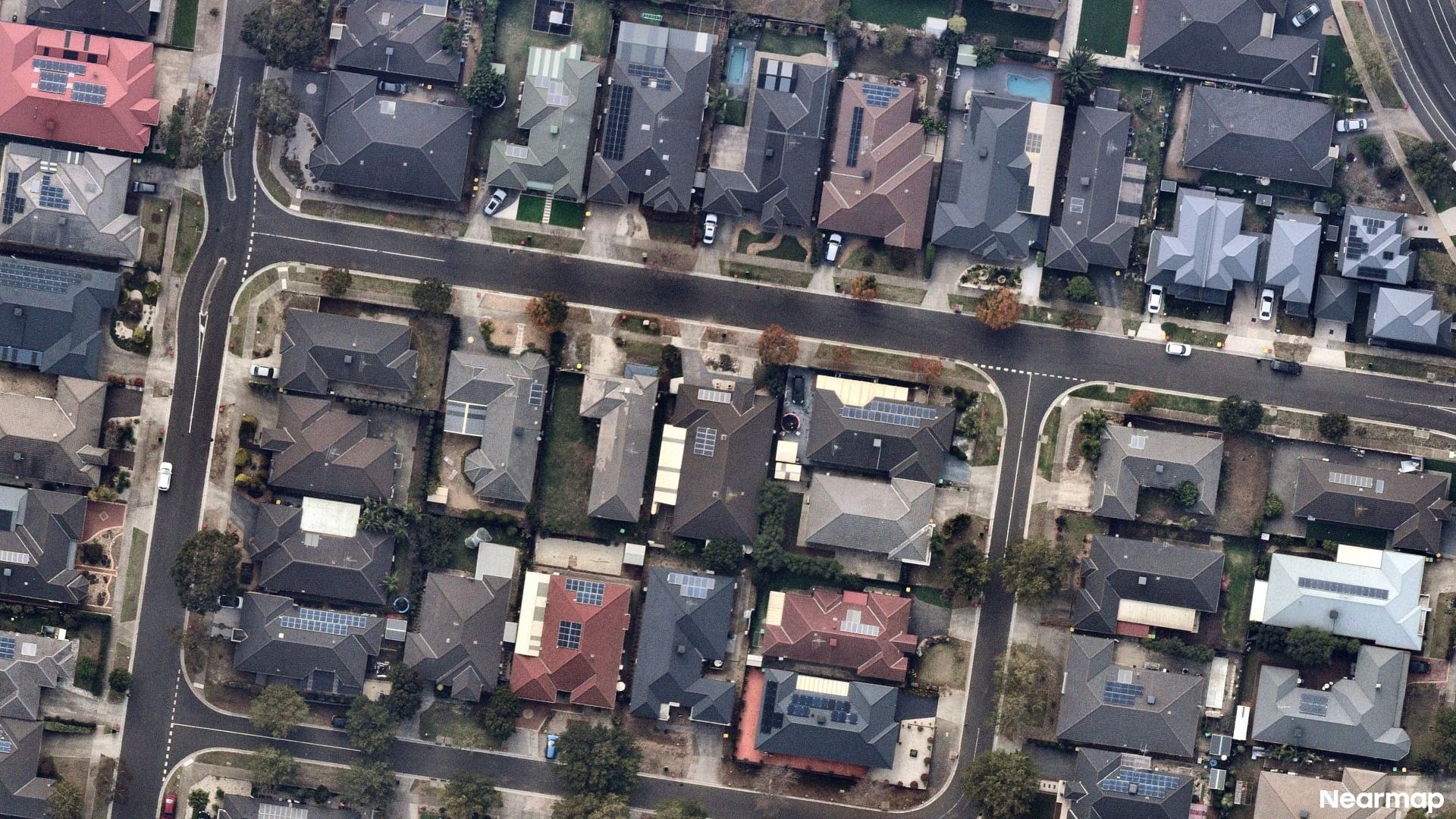 Vertical aerial view