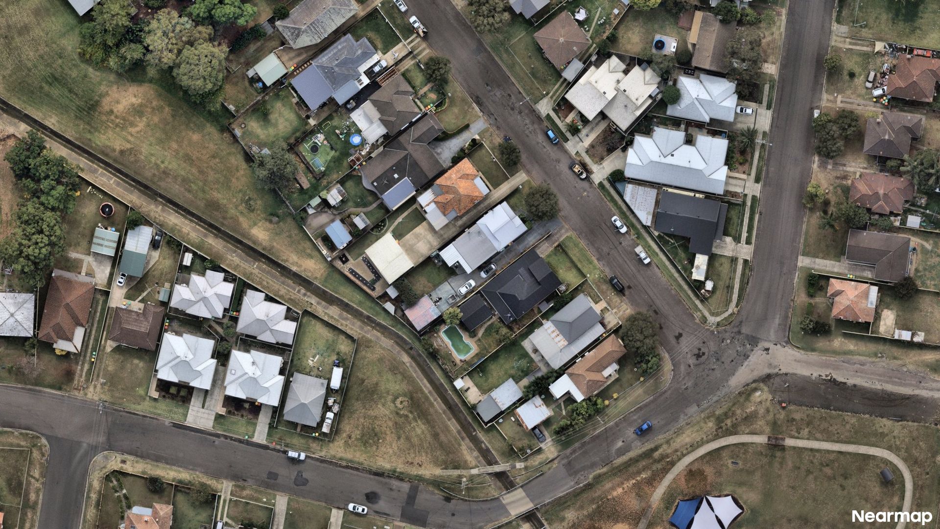Vertical aerial view
