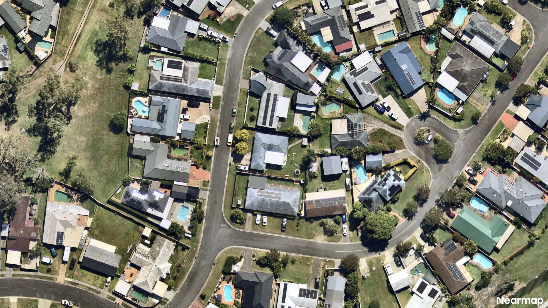 Vertical aerial view
