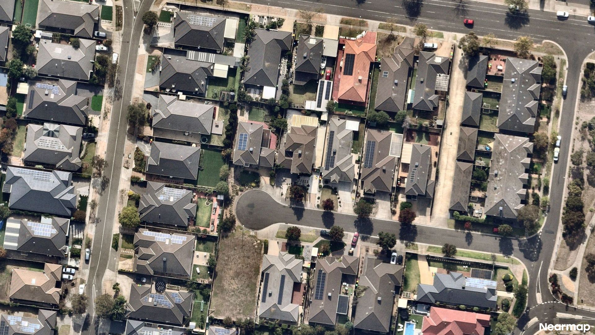 Vertical aerial view