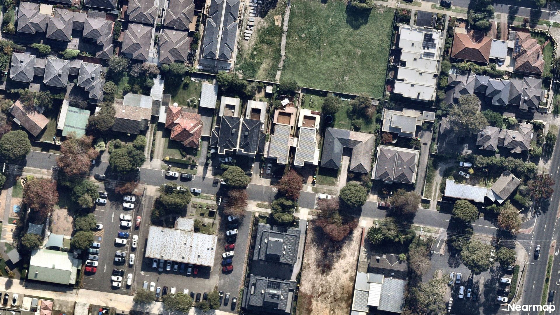 Vertical aerial view