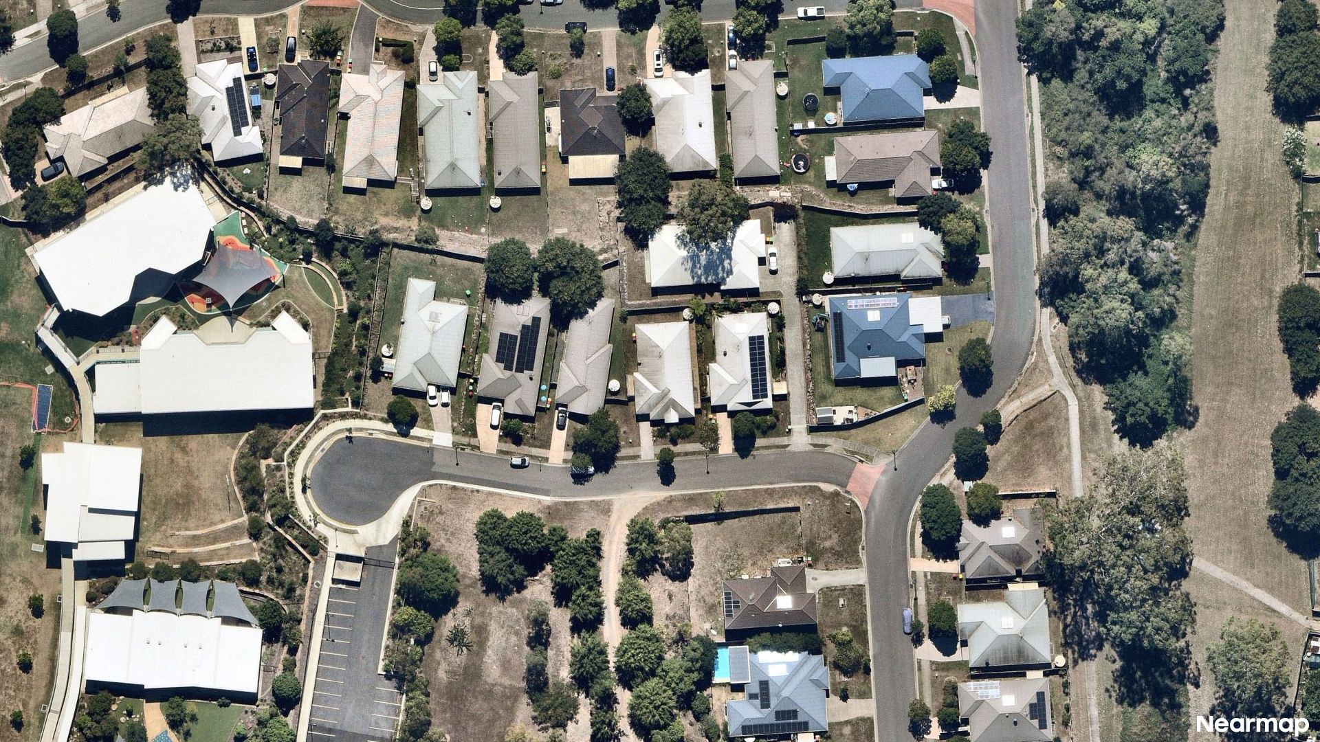 Vertical aerial view