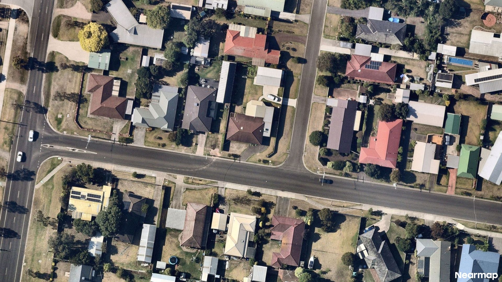 Vertical aerial view