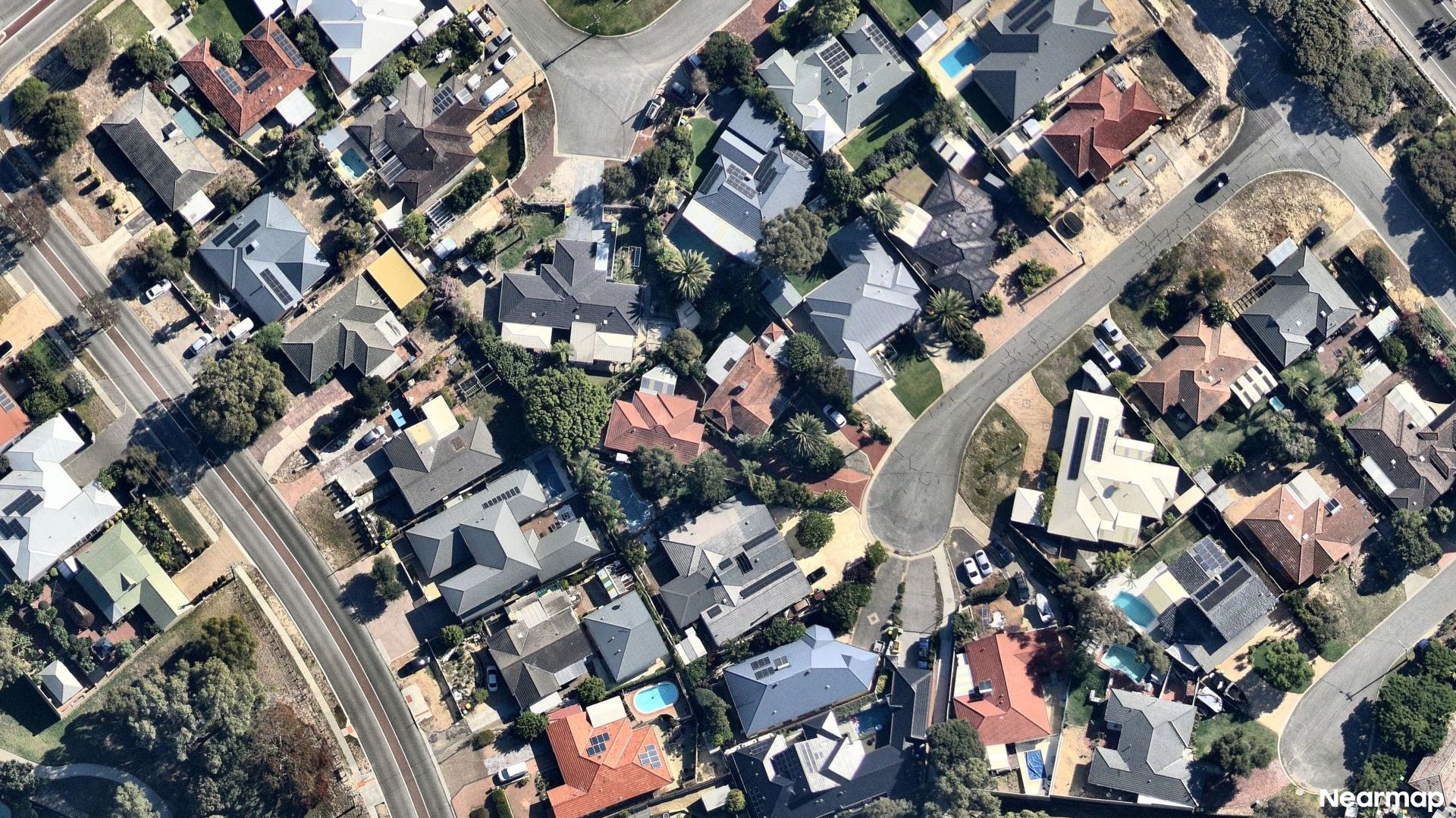 Vertical aerial view