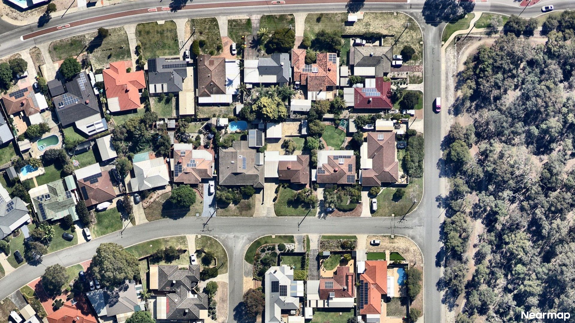 Vertical aerial view